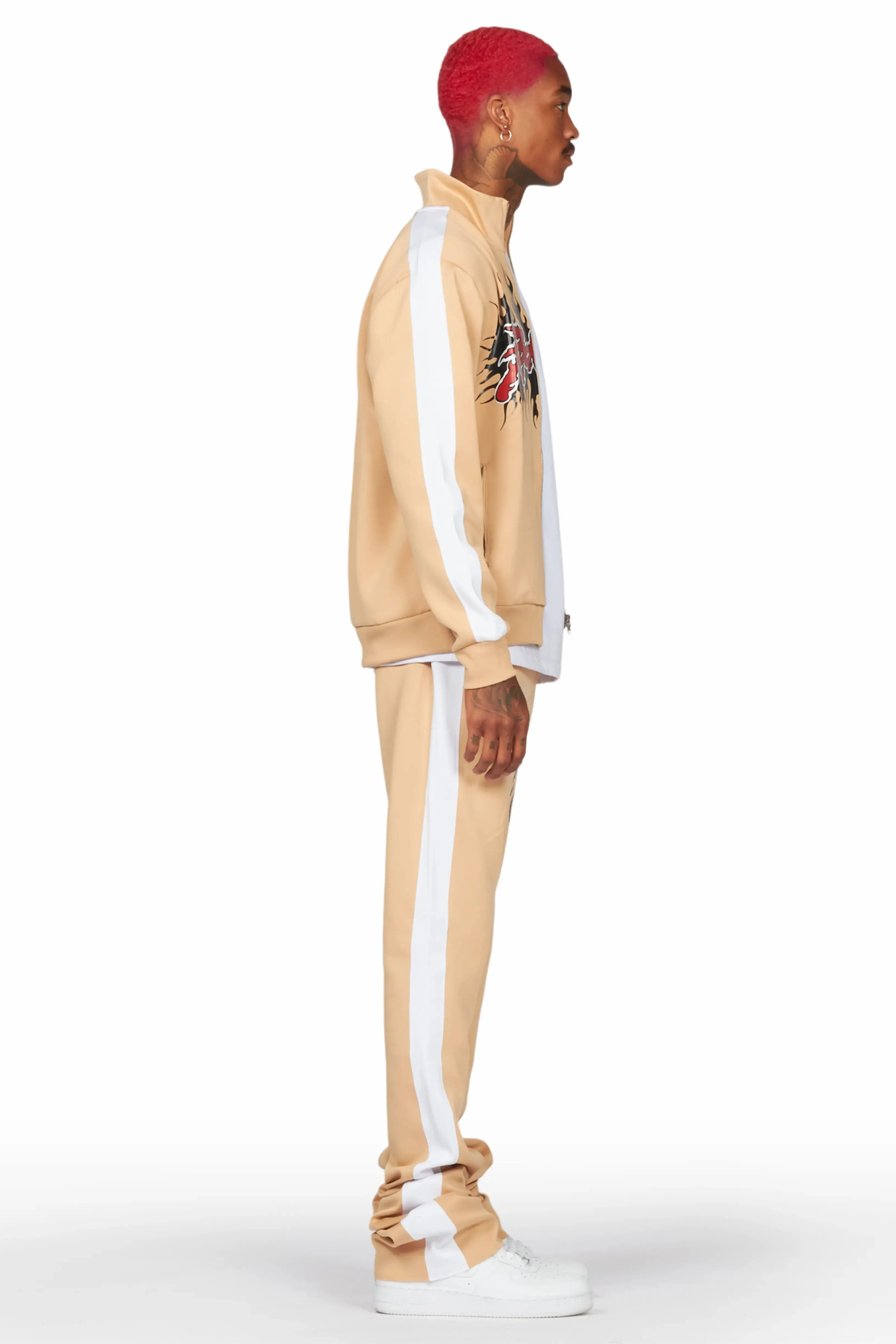 Oak Beige Tricot Super Stacked Track Set sold by Rockstar Original product image thumbnail 3