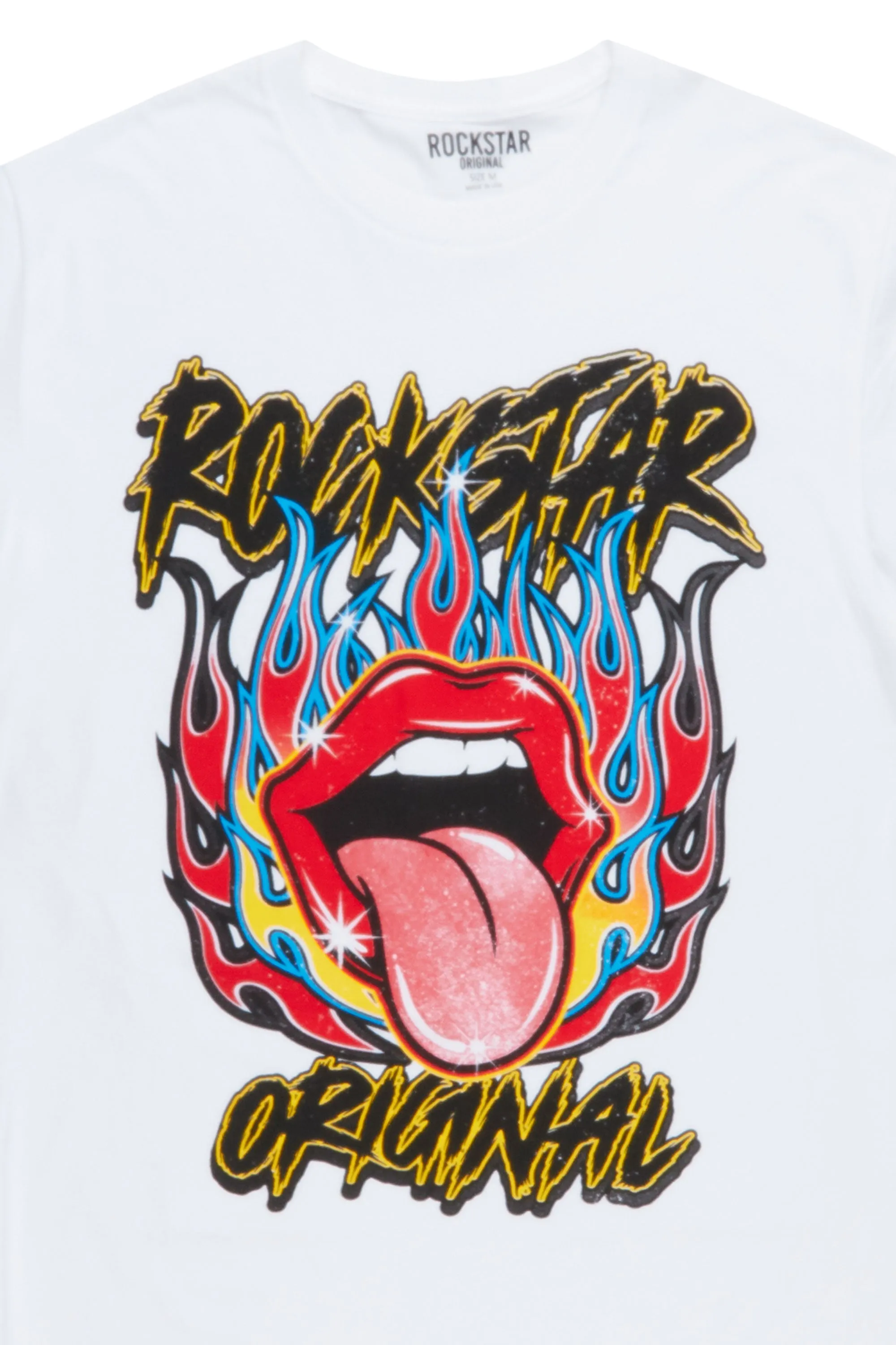 Henlix White Graphic T-Shirt sold by Rockstar Original product image thumbnail 3