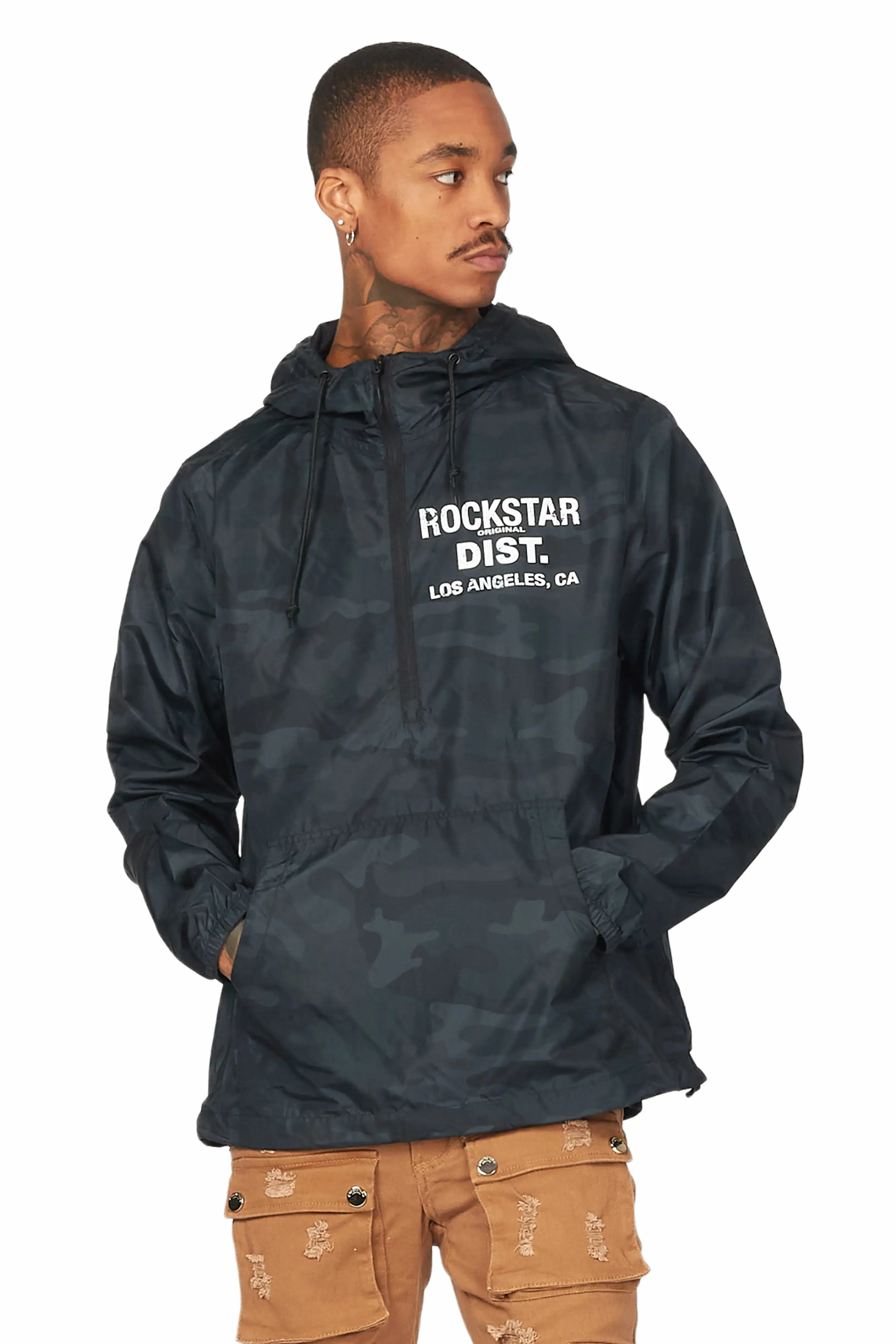 Lake Camo Graphic Windbreaker sold by Rockstar Original