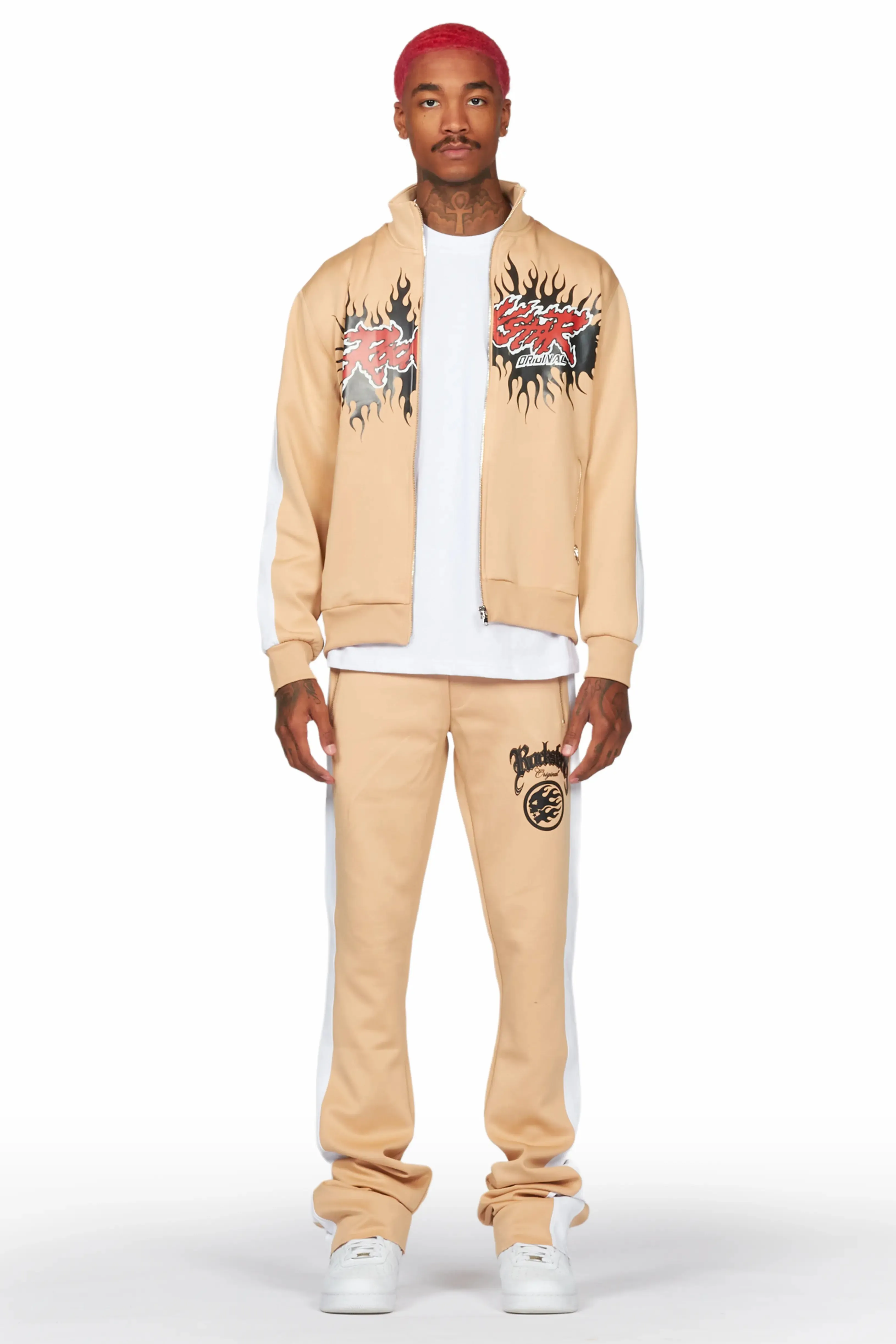 Oak Beige Tricot Super Stacked Track Set sold by Rockstar Original product image thumbnail 2