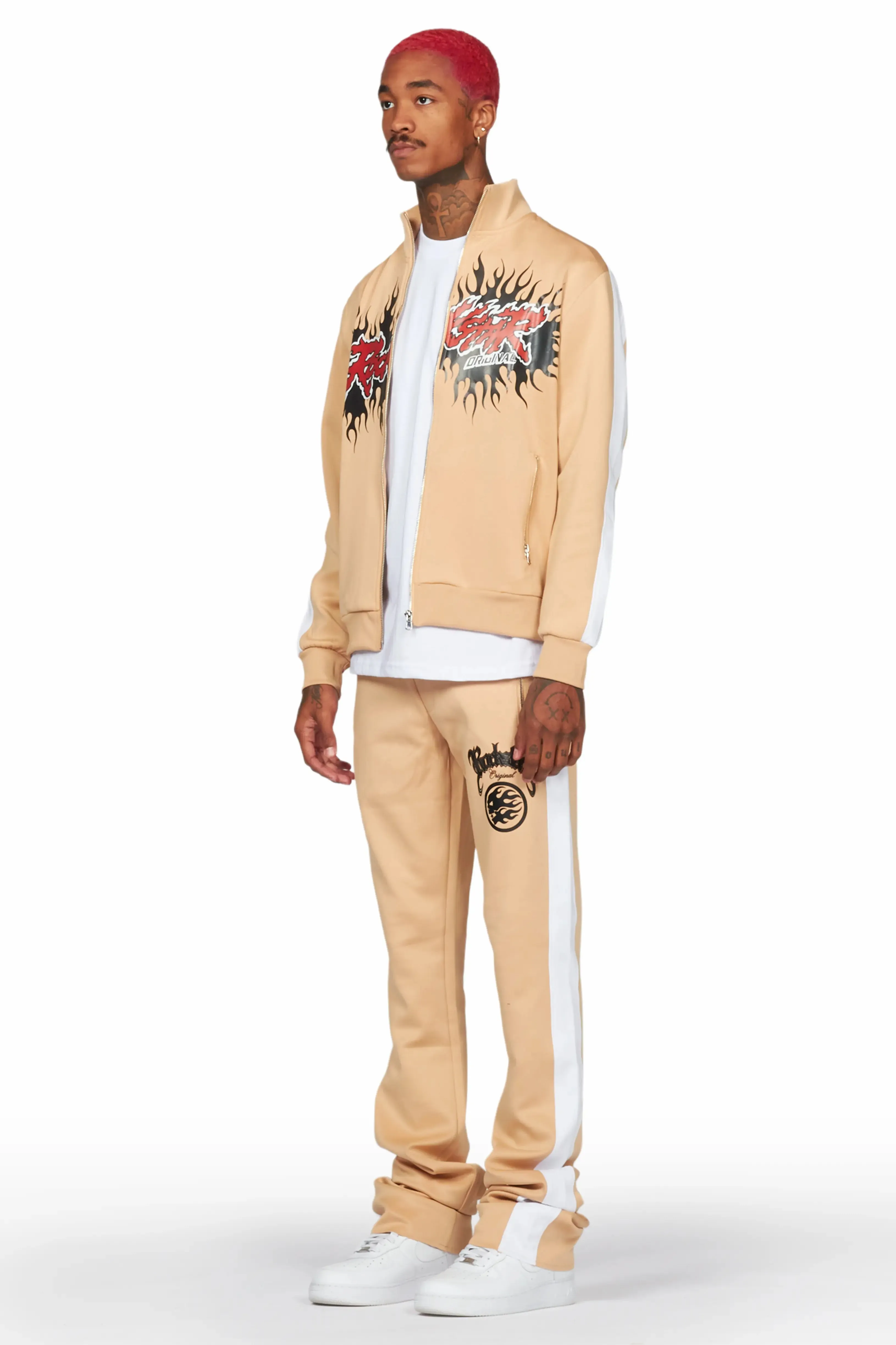 Oak Beige Tricot Super Stacked Track Set sold by Rockstar Original product image thumbnail 5