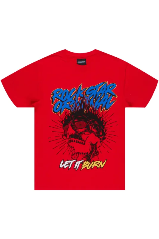Naypolm Red Graphic T-Shirt sold by Rockstar Original