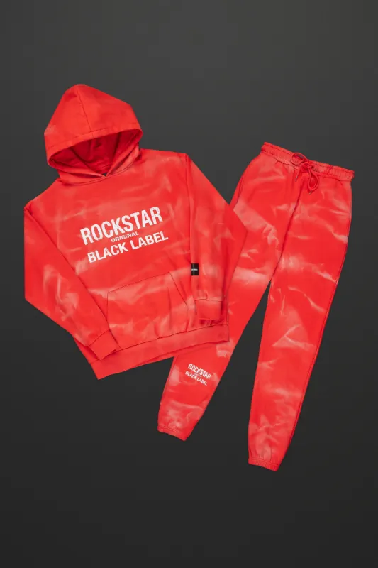 Thomas Open Bottom Red Hoodie Track Set sold by Rockstar Original
