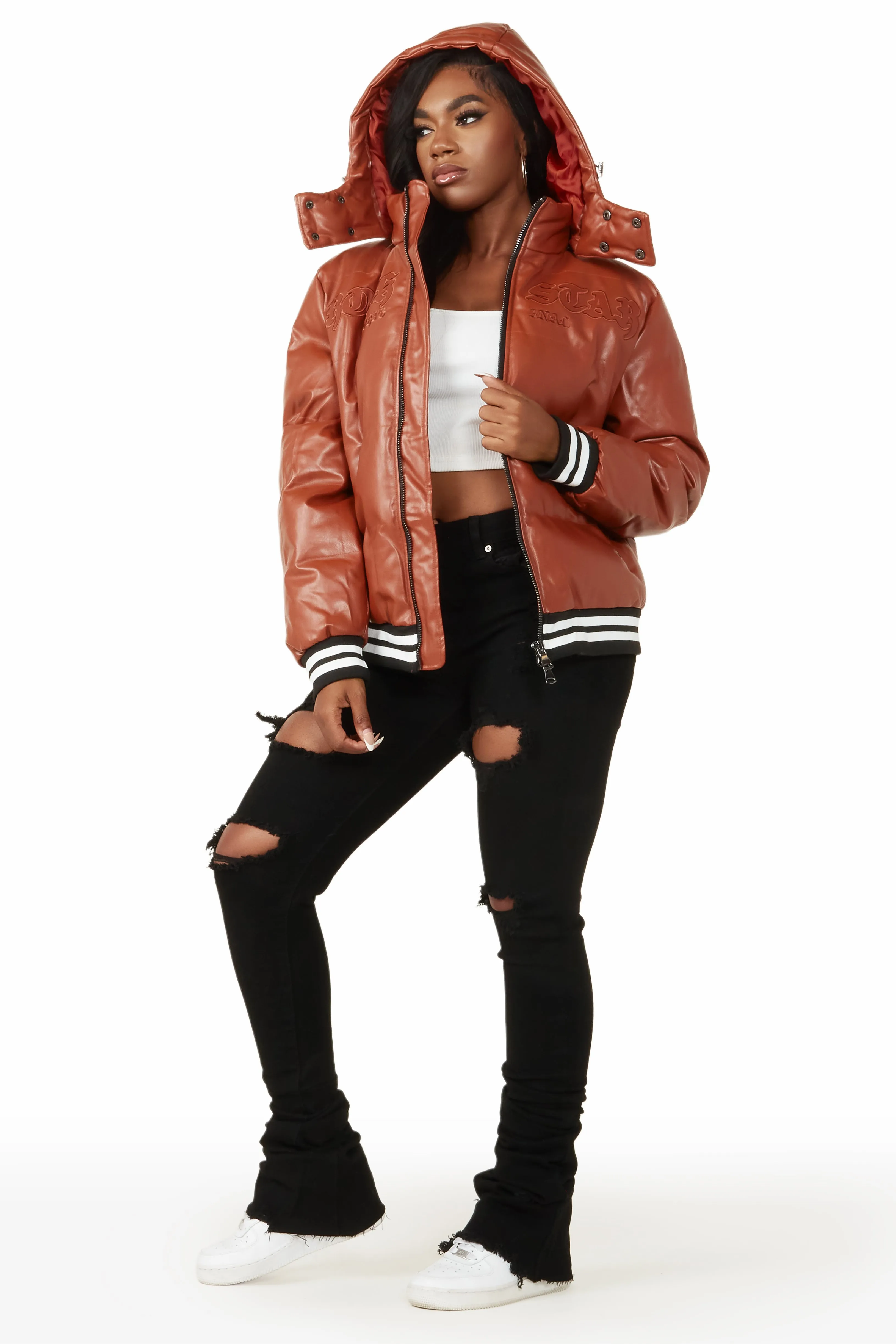 Miss Rust Puffer Jacket sold by Rockstar Original product image thumbnail 2