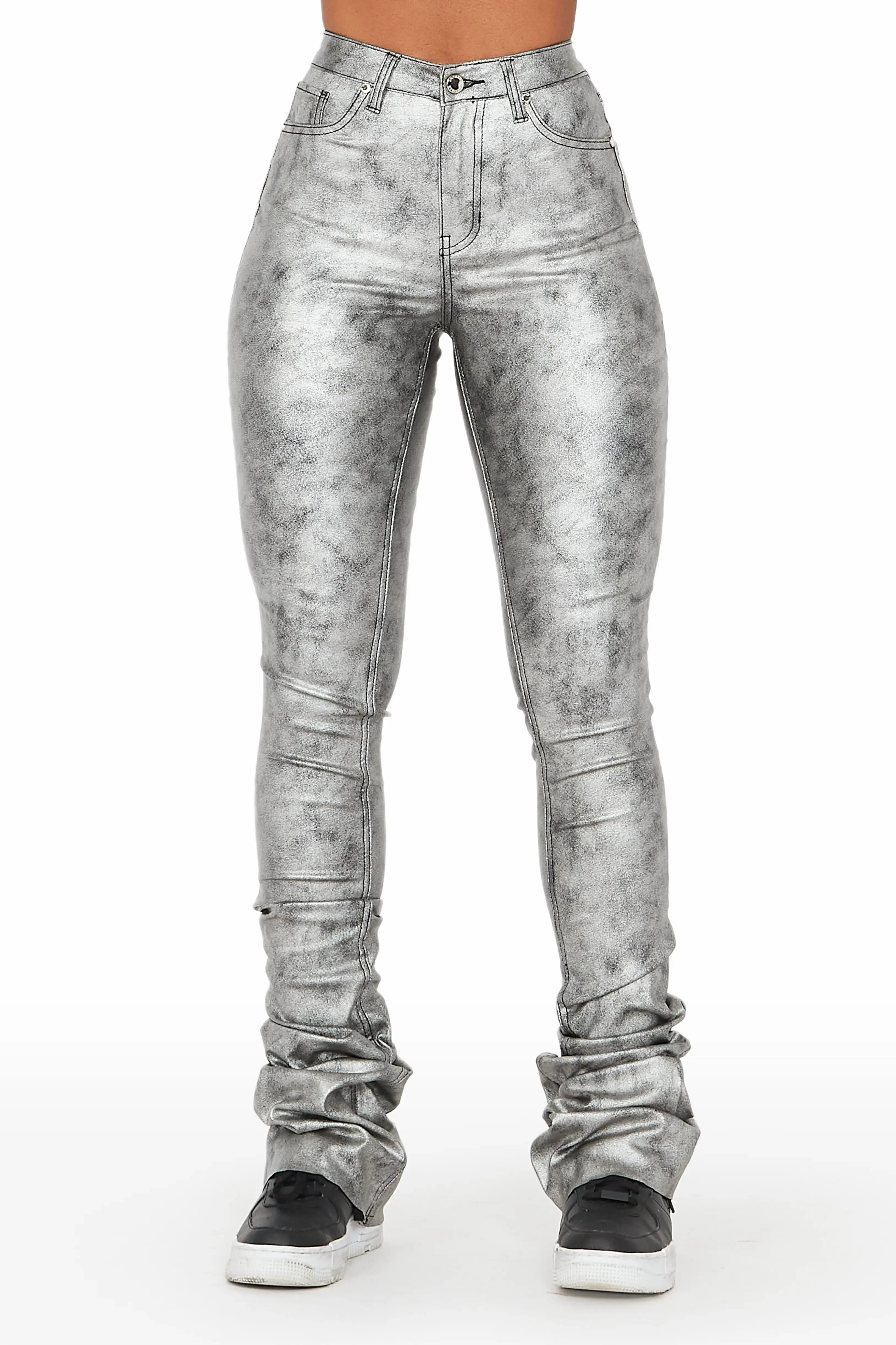 Kamila Silver Super Stacked Pant sold by Rockstar Original product image thumbnail 2