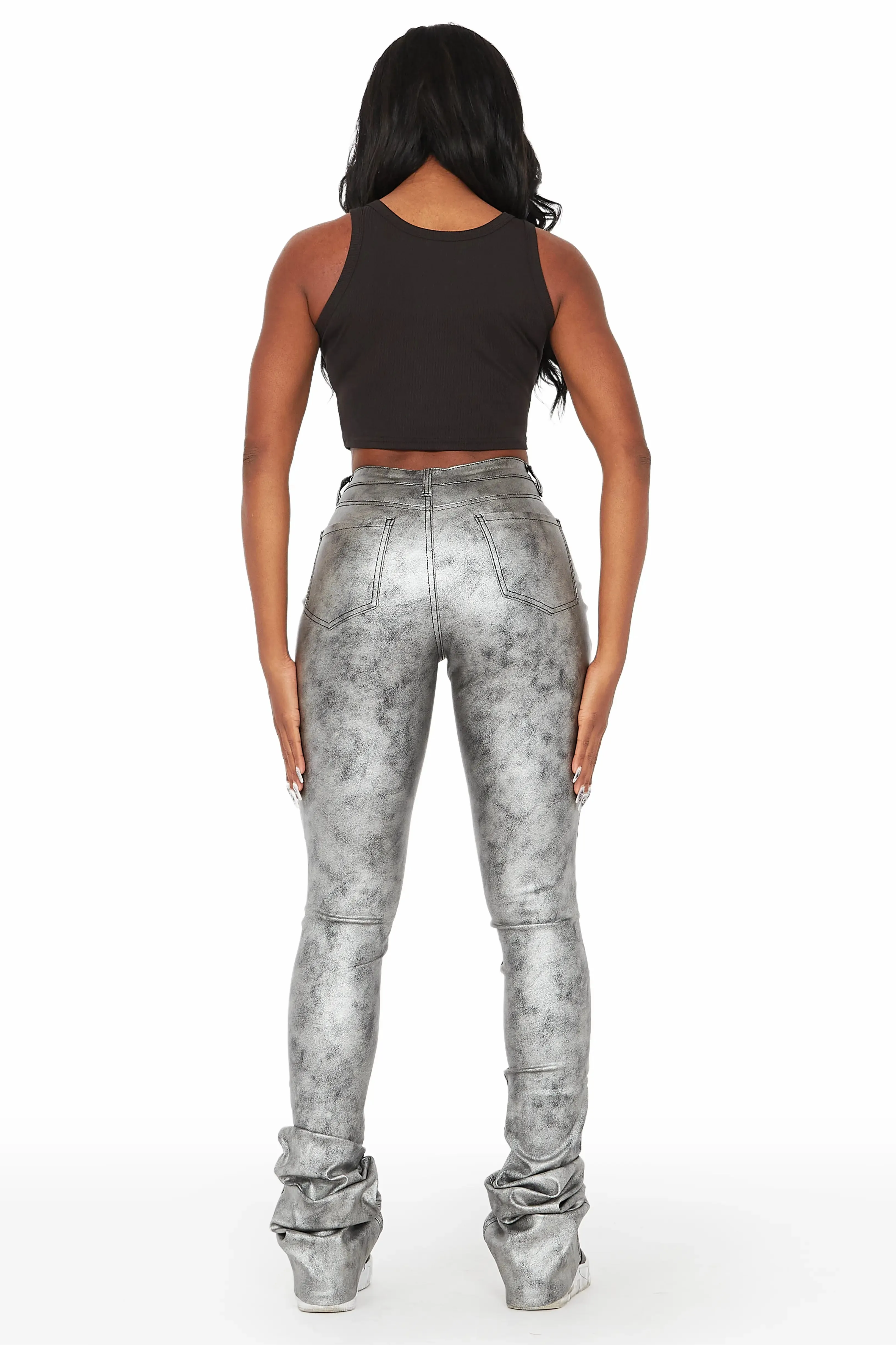 Kamila Silver Super Stacked Pant sold by Rockstar Original product image thumbnail 5