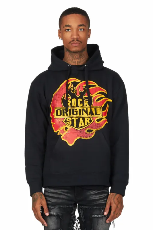 Station Black Graphic Hoodie sold by Rockstar Original