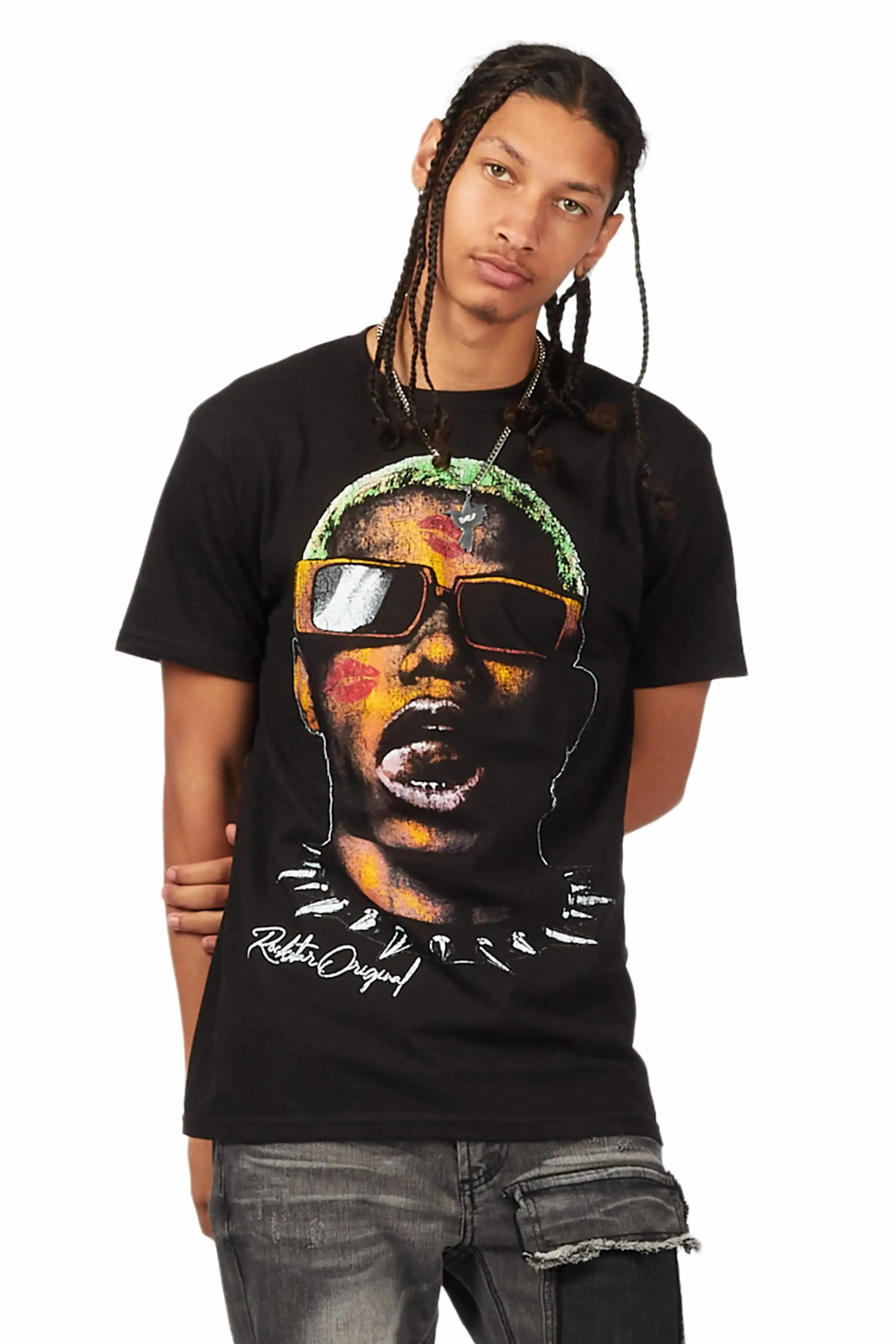 Machine Gun Black Graphic T-Shirt sold by Rockstar Original product image thumbnail 2