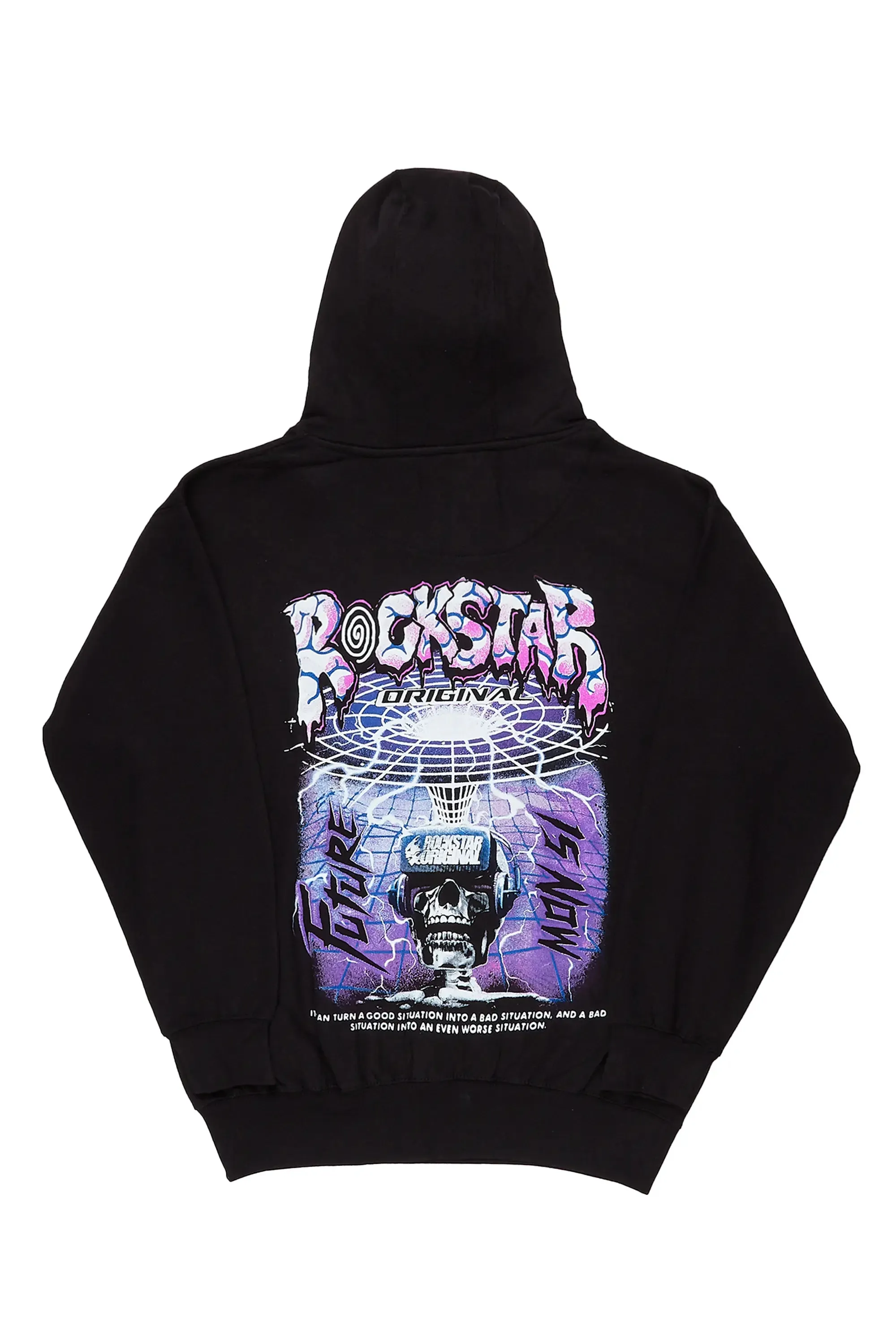Gorka Black/Purple Graphic Hoodie sold by Rockstar Original product image thumbnail 3