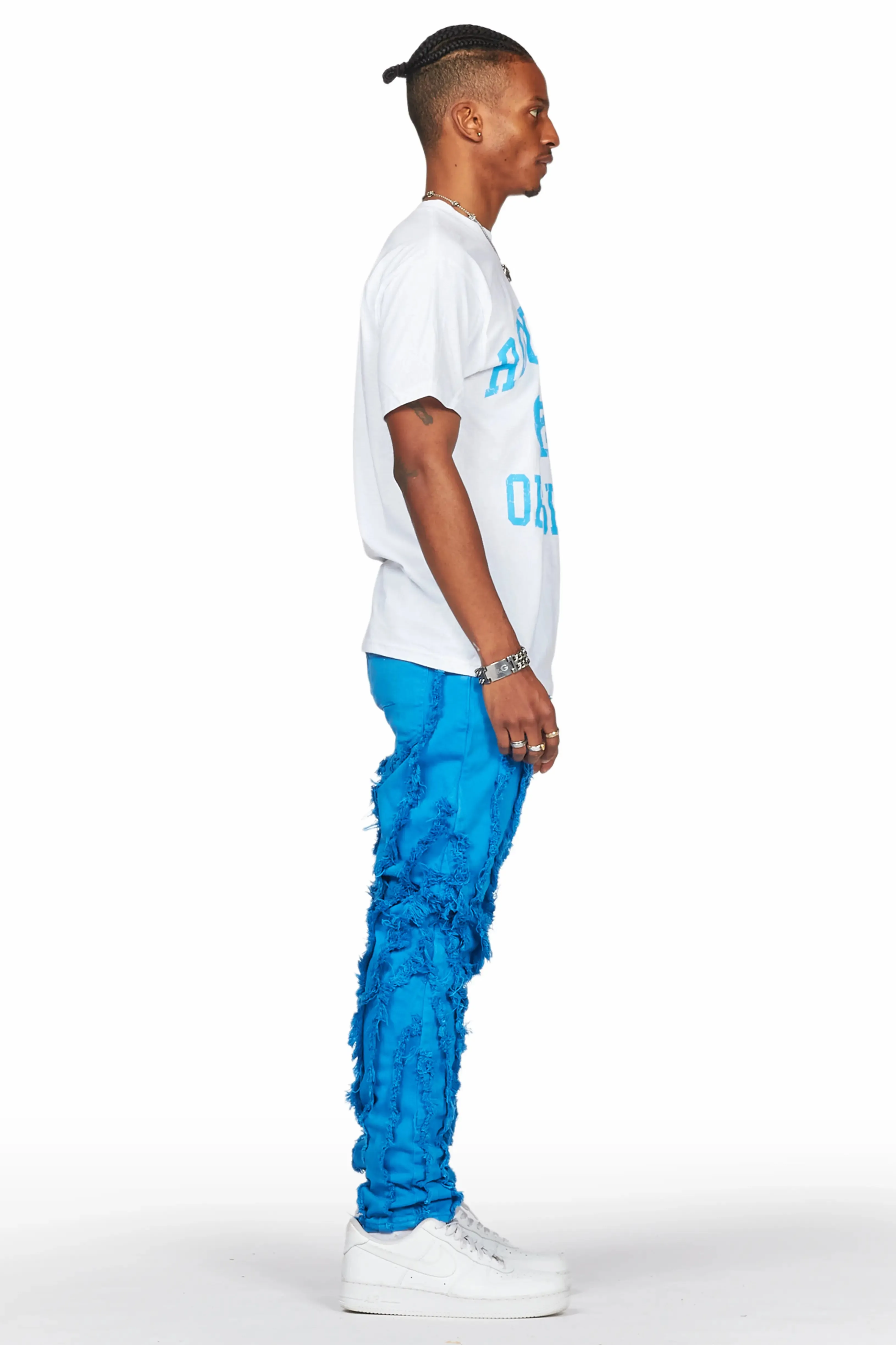 Achilles Blue Raw Edge Skinny Fit Jean sold by Rockstar Original product image thumbnail 5