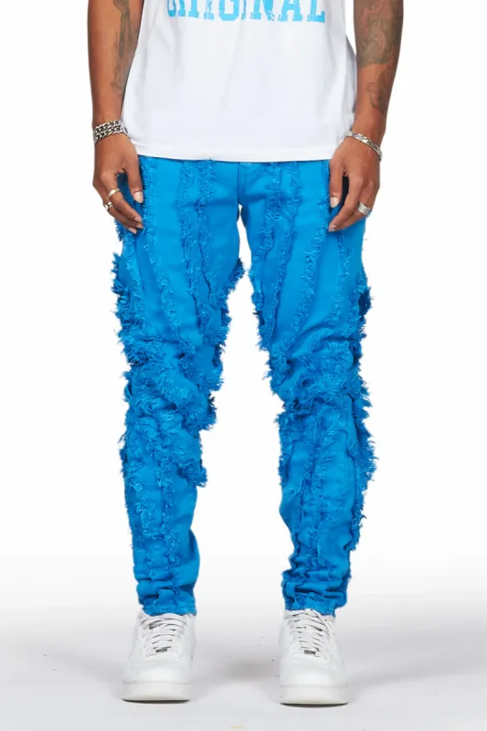 Achilles Blue Raw Edge Skinny Fit Jean sold by Rockstar Original