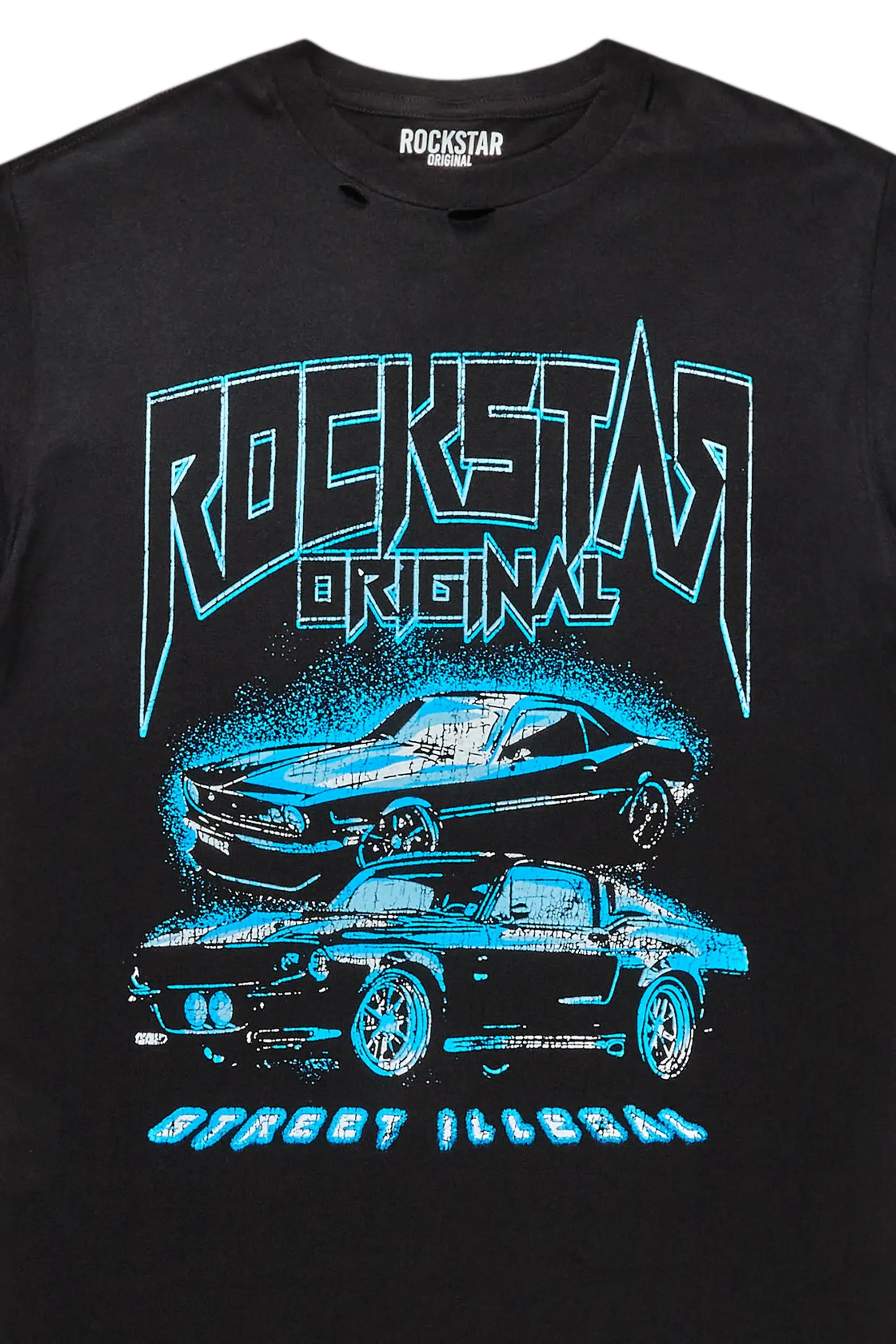 Sydesho Black Graphic T-Shirt sold by Rockstar Original product image thumbnail 3