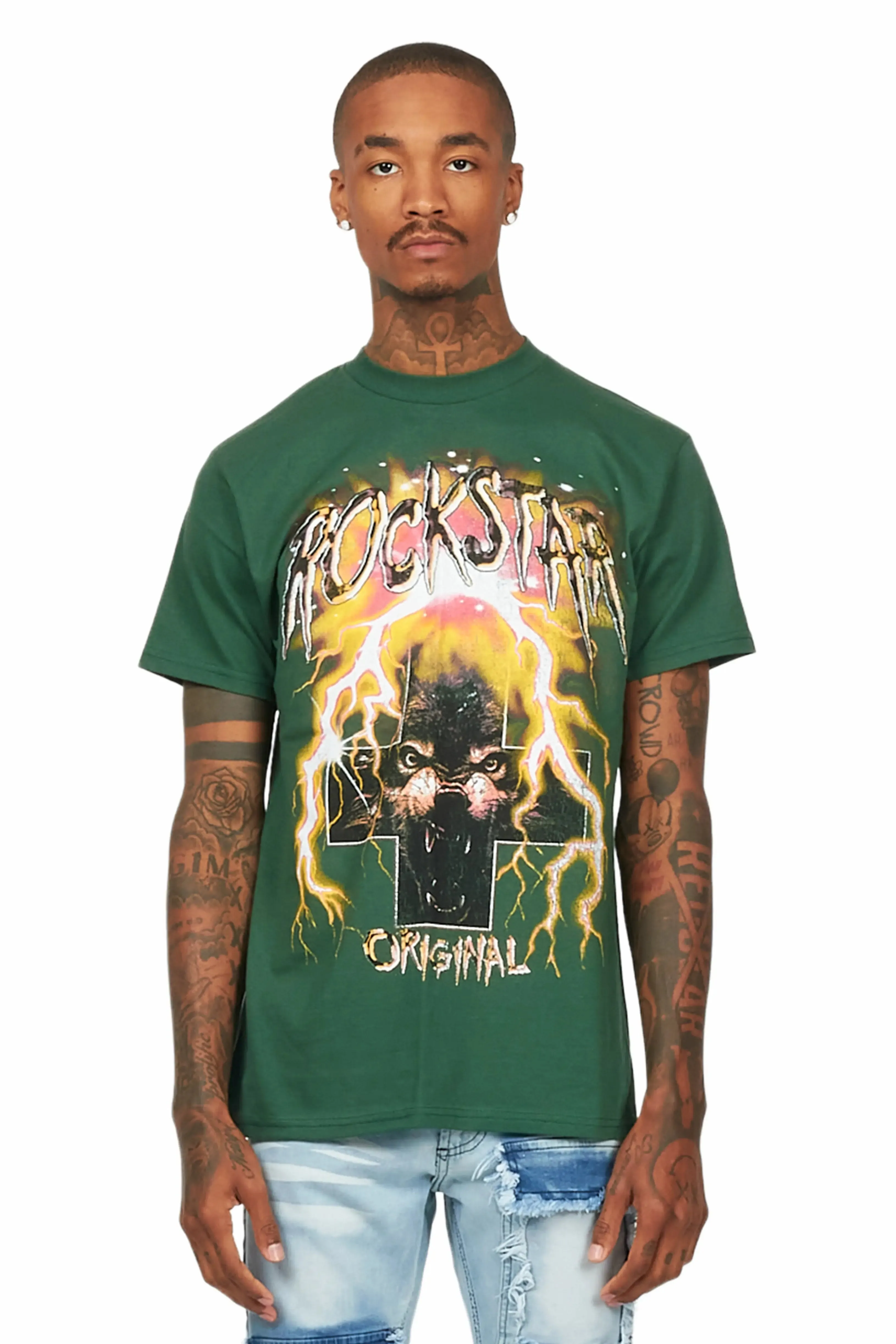 Bolk Forest Green Graphic T-Shirt sold by Rockstar Original