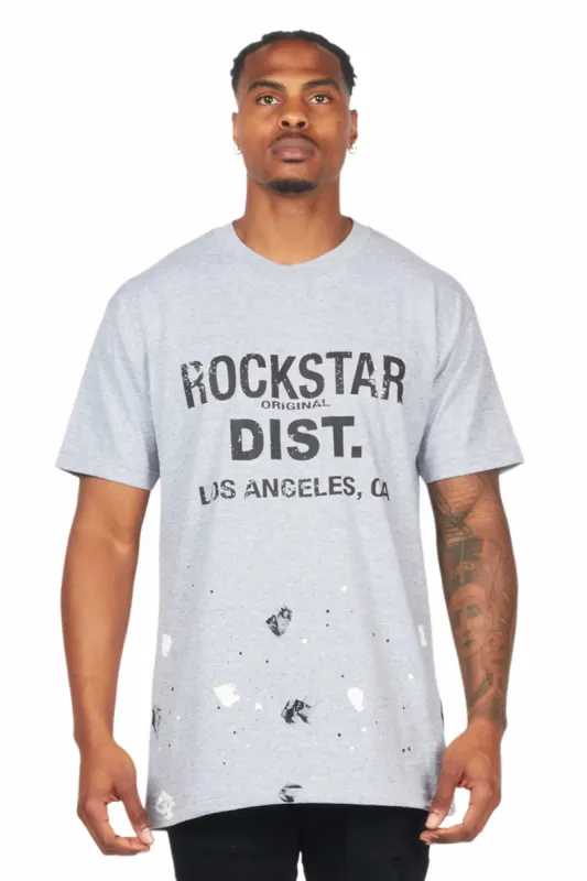 Scottie Heather Grey Graphic T-Shirt sold by Rockstar Original
