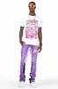 Braindead Purple/White T-Shirt/Super Stacked Track Set sold by Rockstar Original