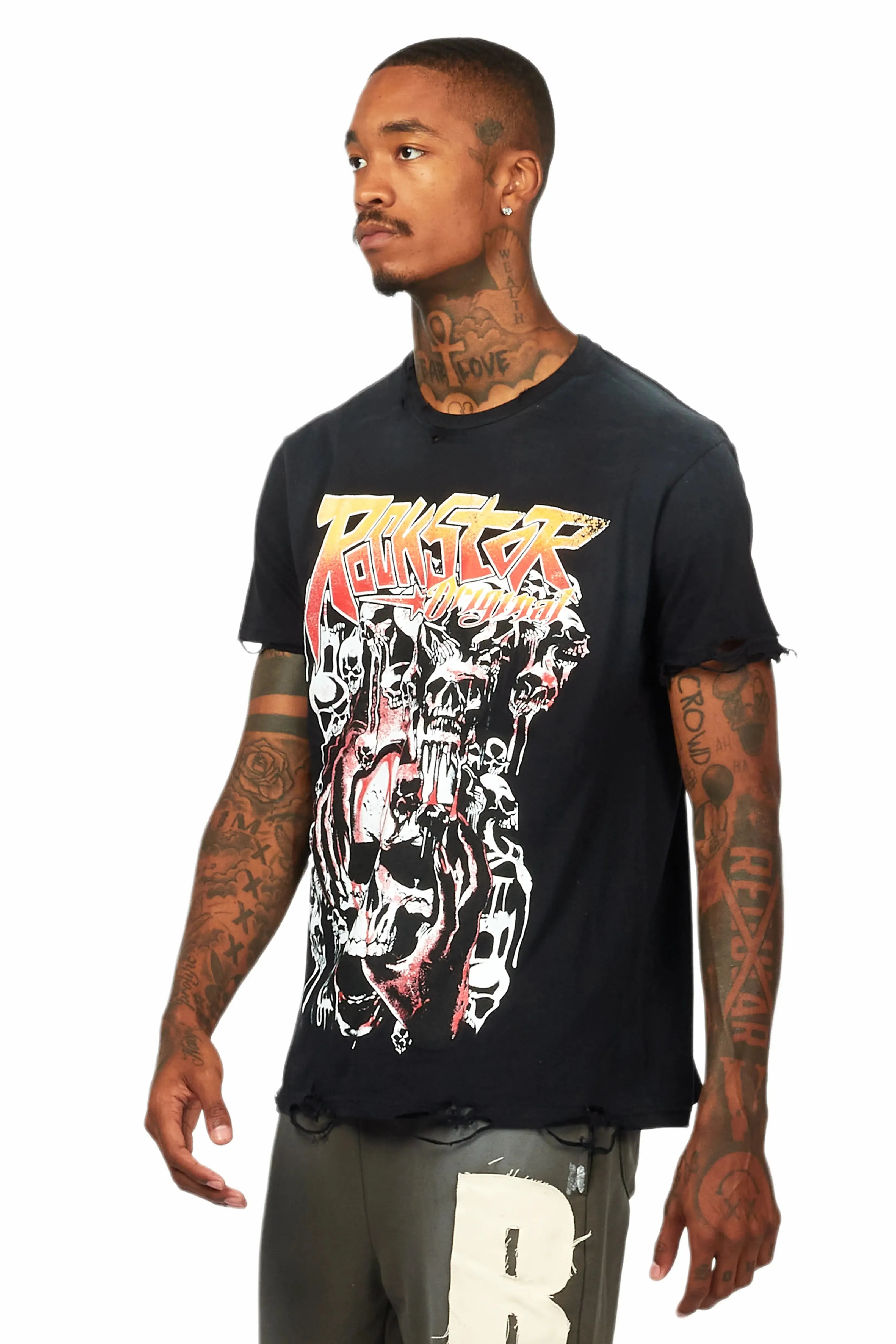 Grady Black Graphic T-Shirt sold by Rockstar Original product image thumbnail 5