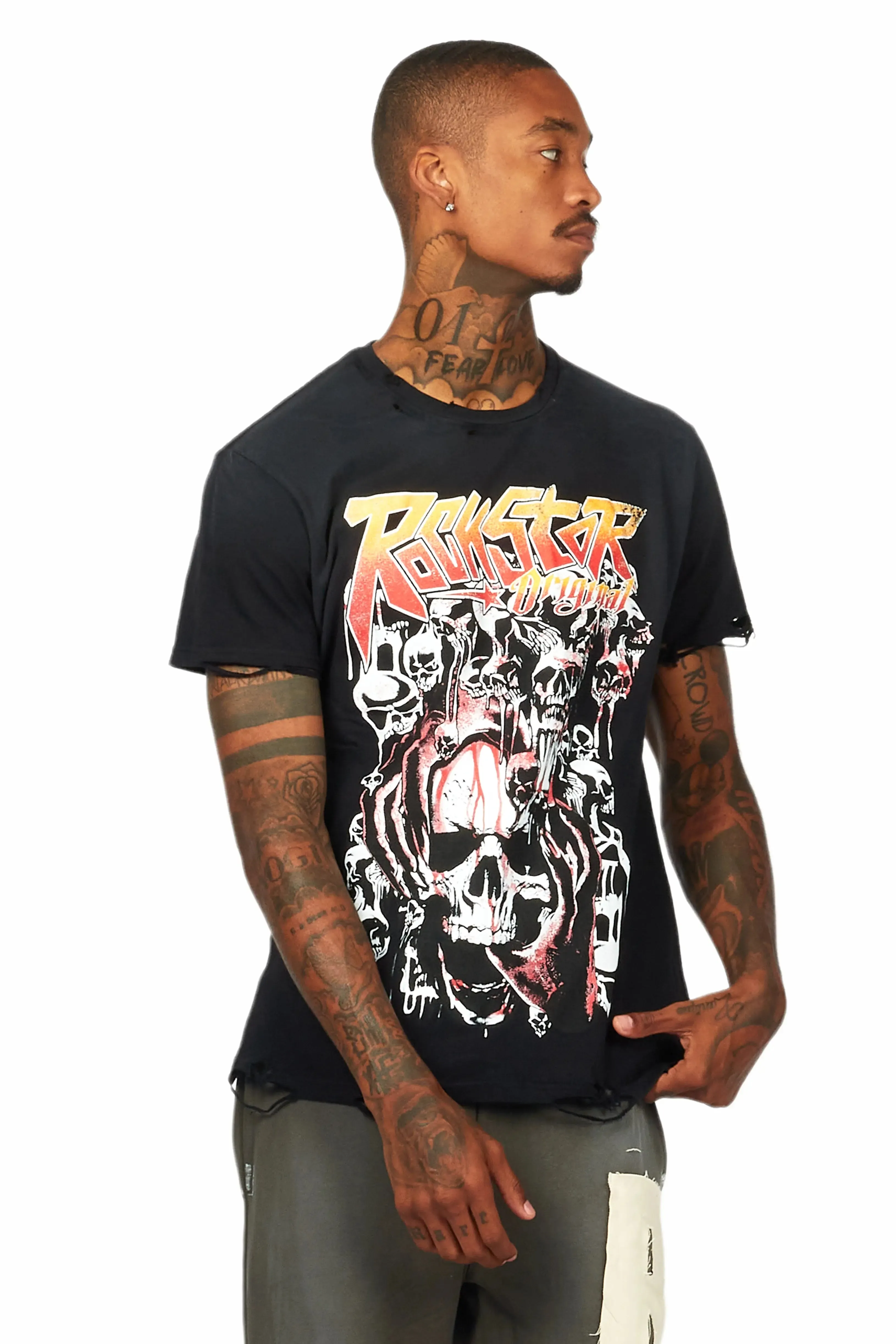 Grady Black Graphic T-Shirt sold by Rockstar Original product image thumbnail 2
