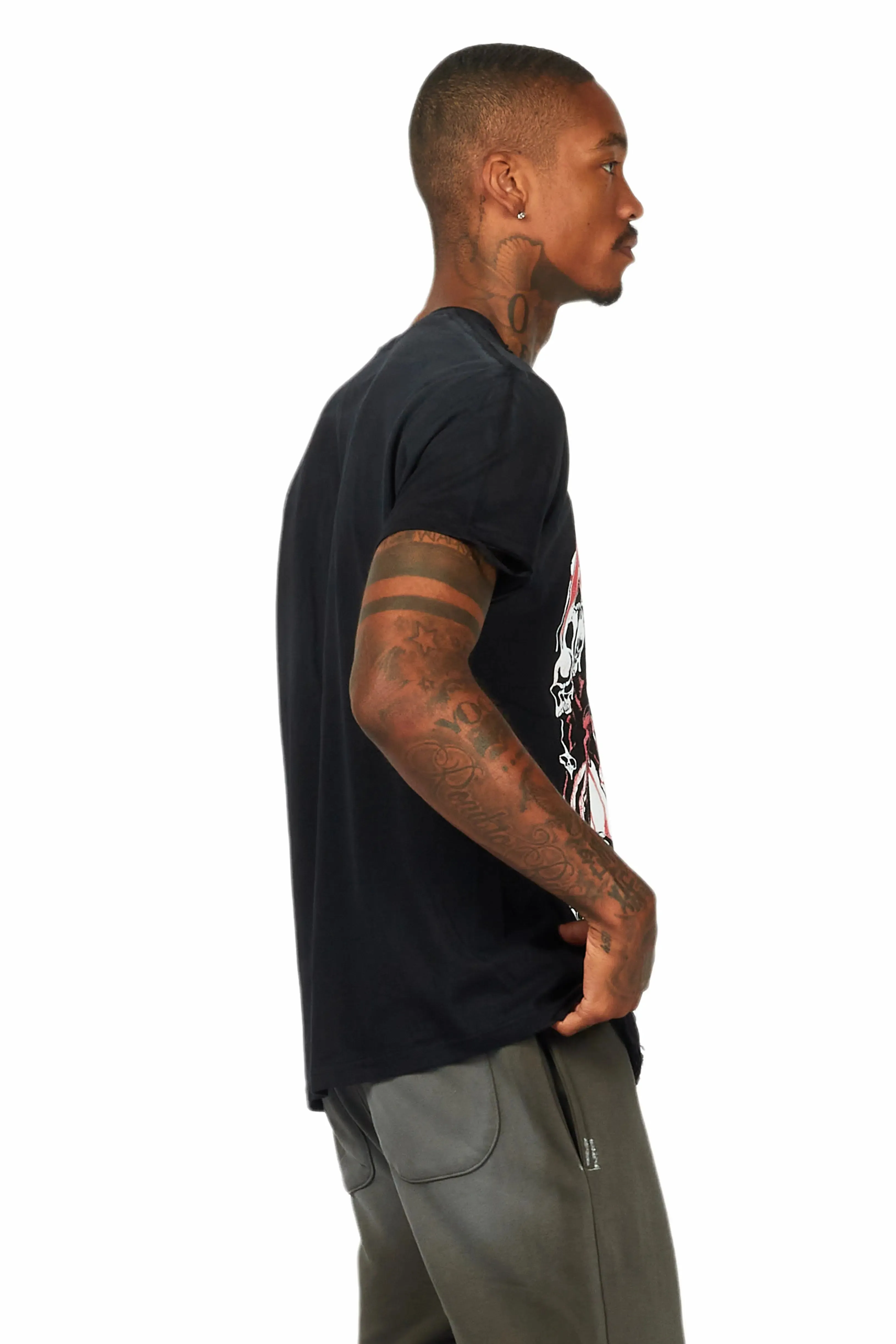 Grady Black Graphic T-Shirt sold by Rockstar Original product image thumbnail 3