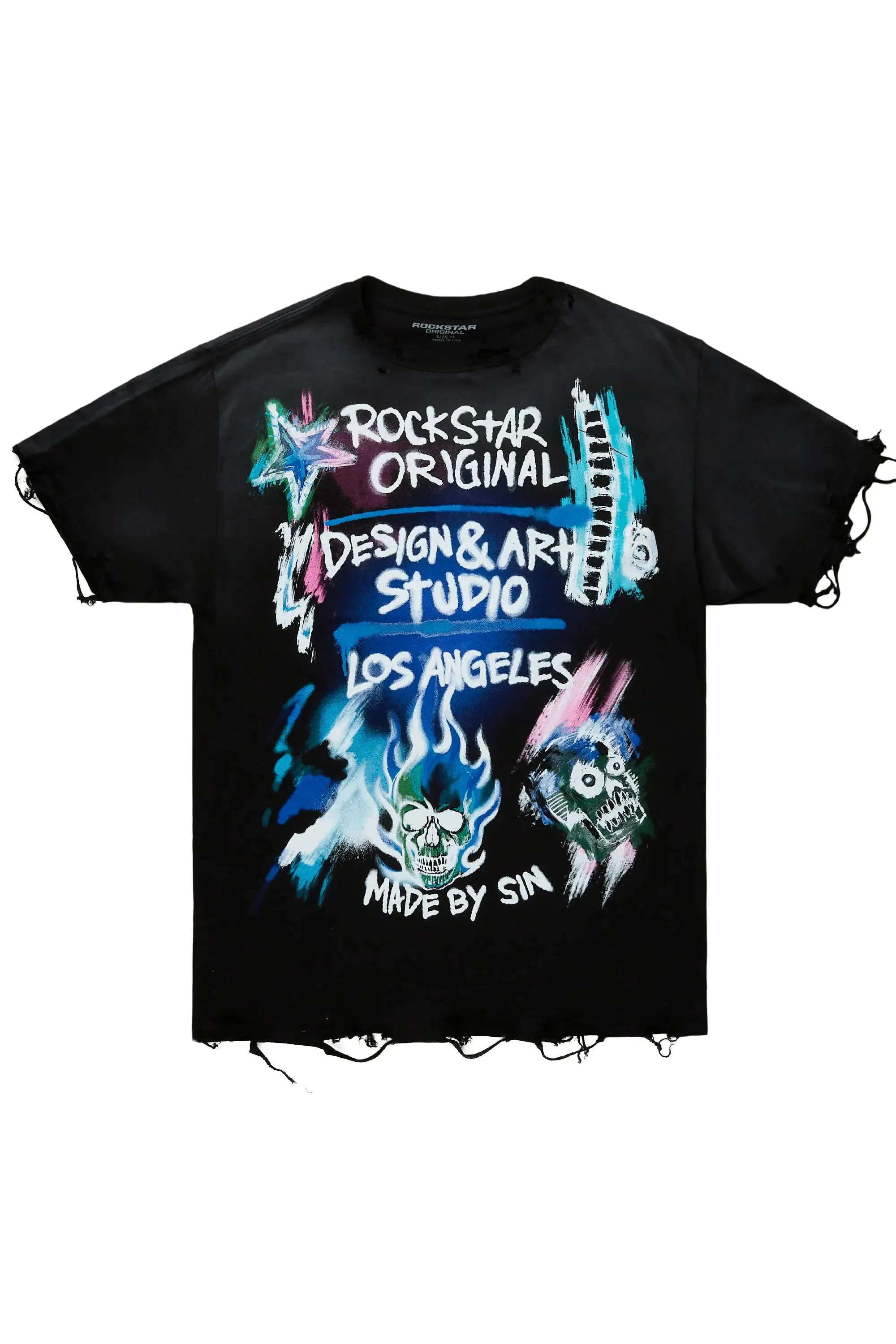 Soweto Black Oversized Graphic T-Shirt sold by Rockstar Original