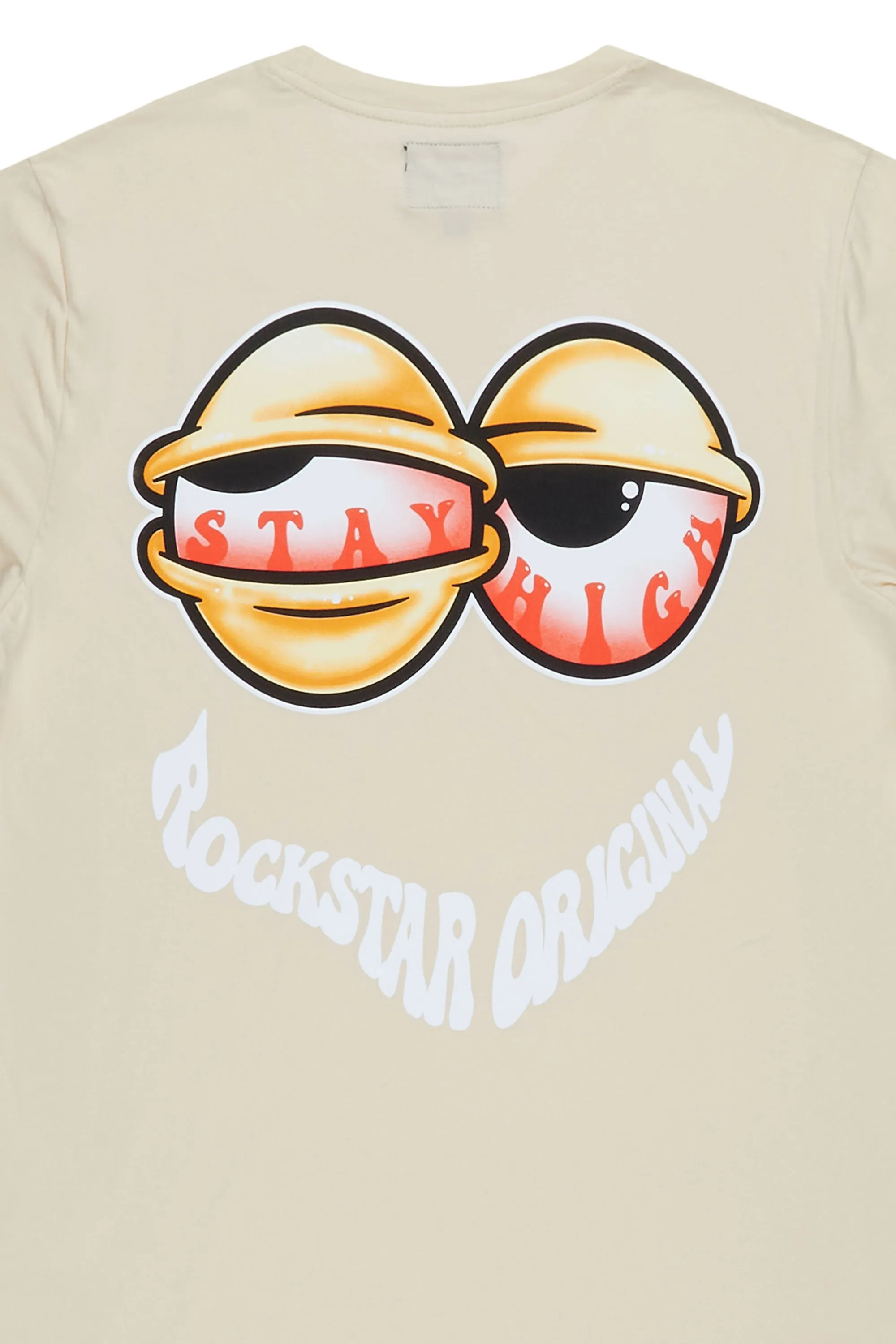 Highya Beige Graphic T-Shirt sold by Rockstar Original product image thumbnail 2