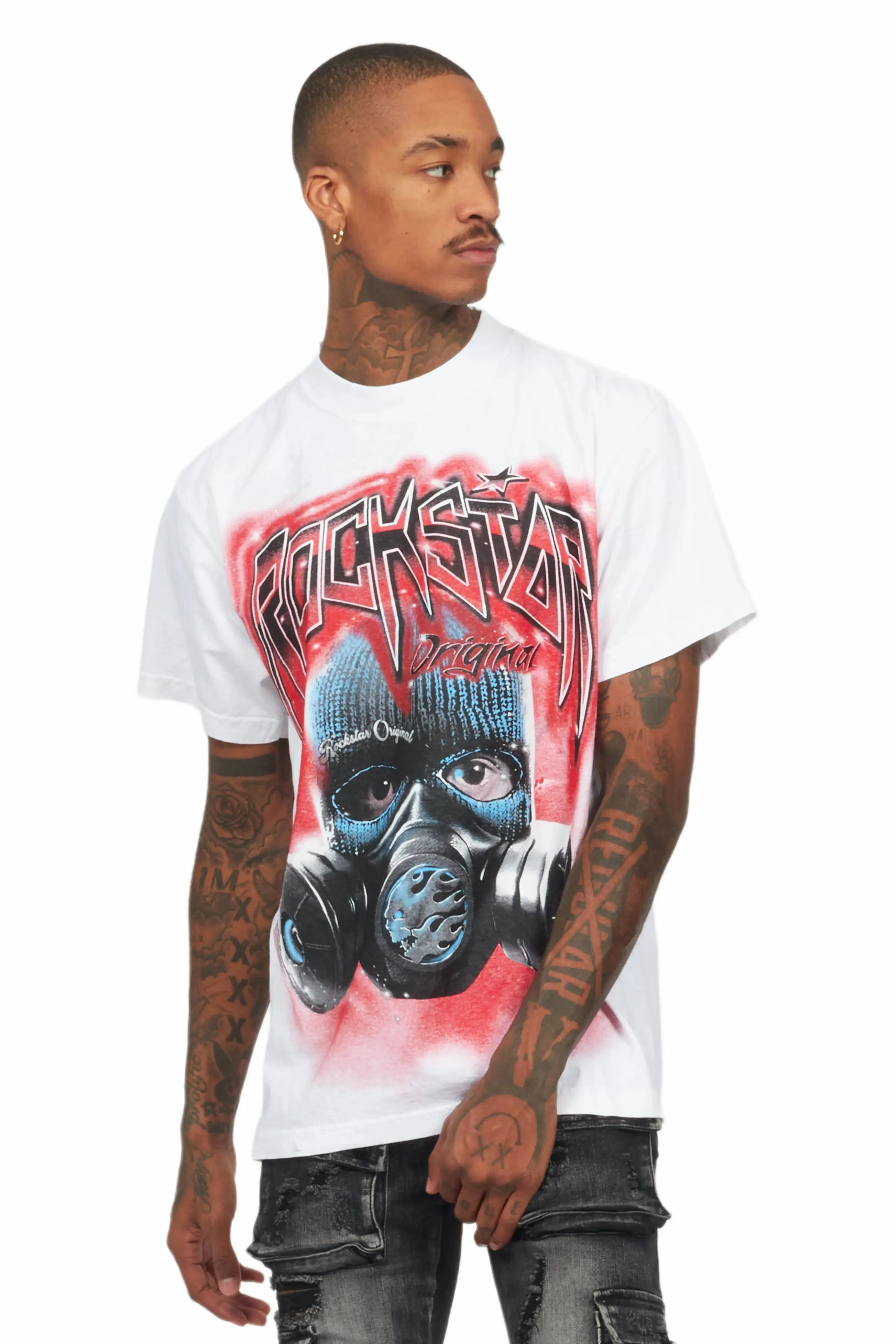 Broad White Oversized Graphic T-Shirt sold by Rockstar Original