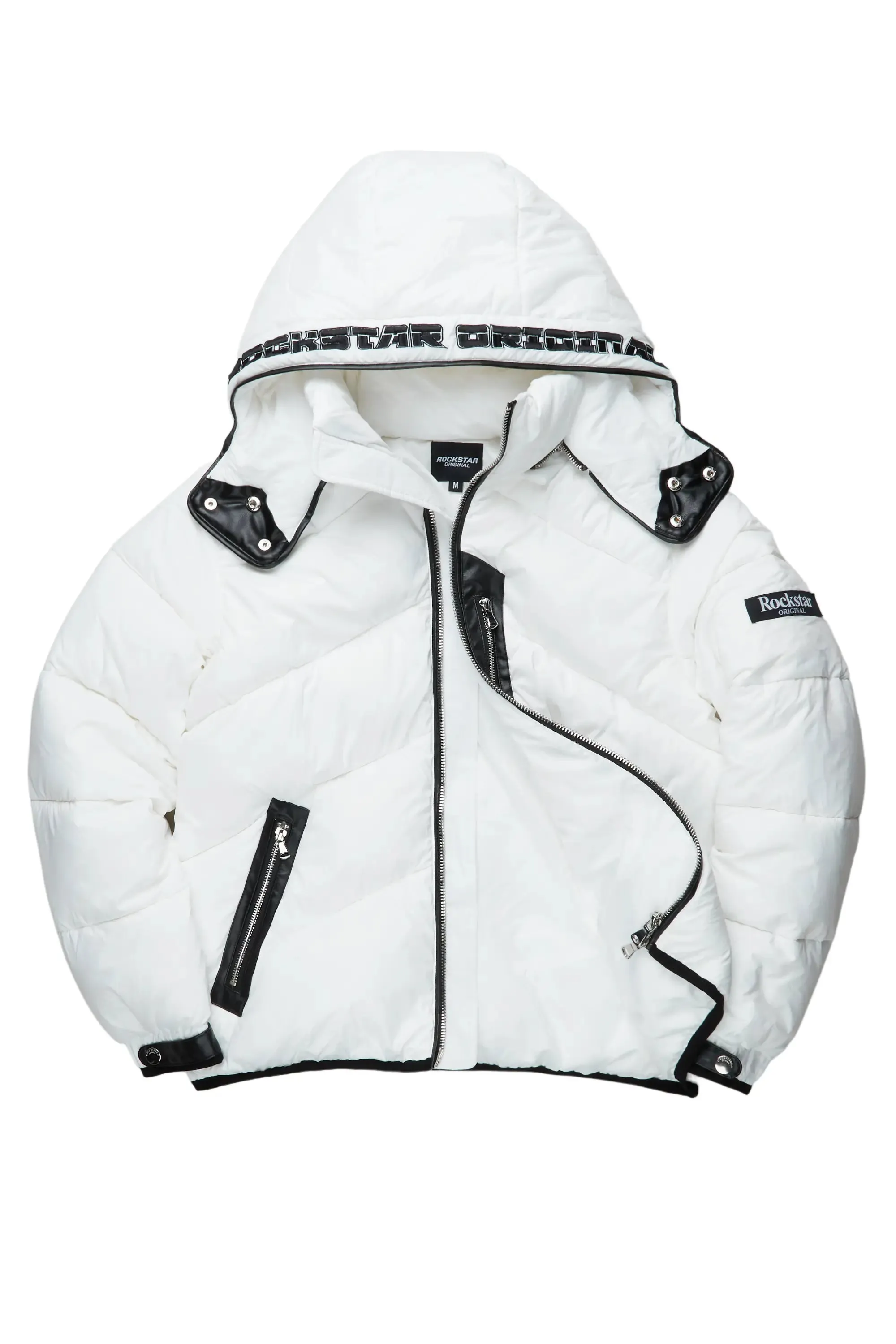 Ransom White Puffer Jacket sold by Rockstar Original product image thumbnail 4