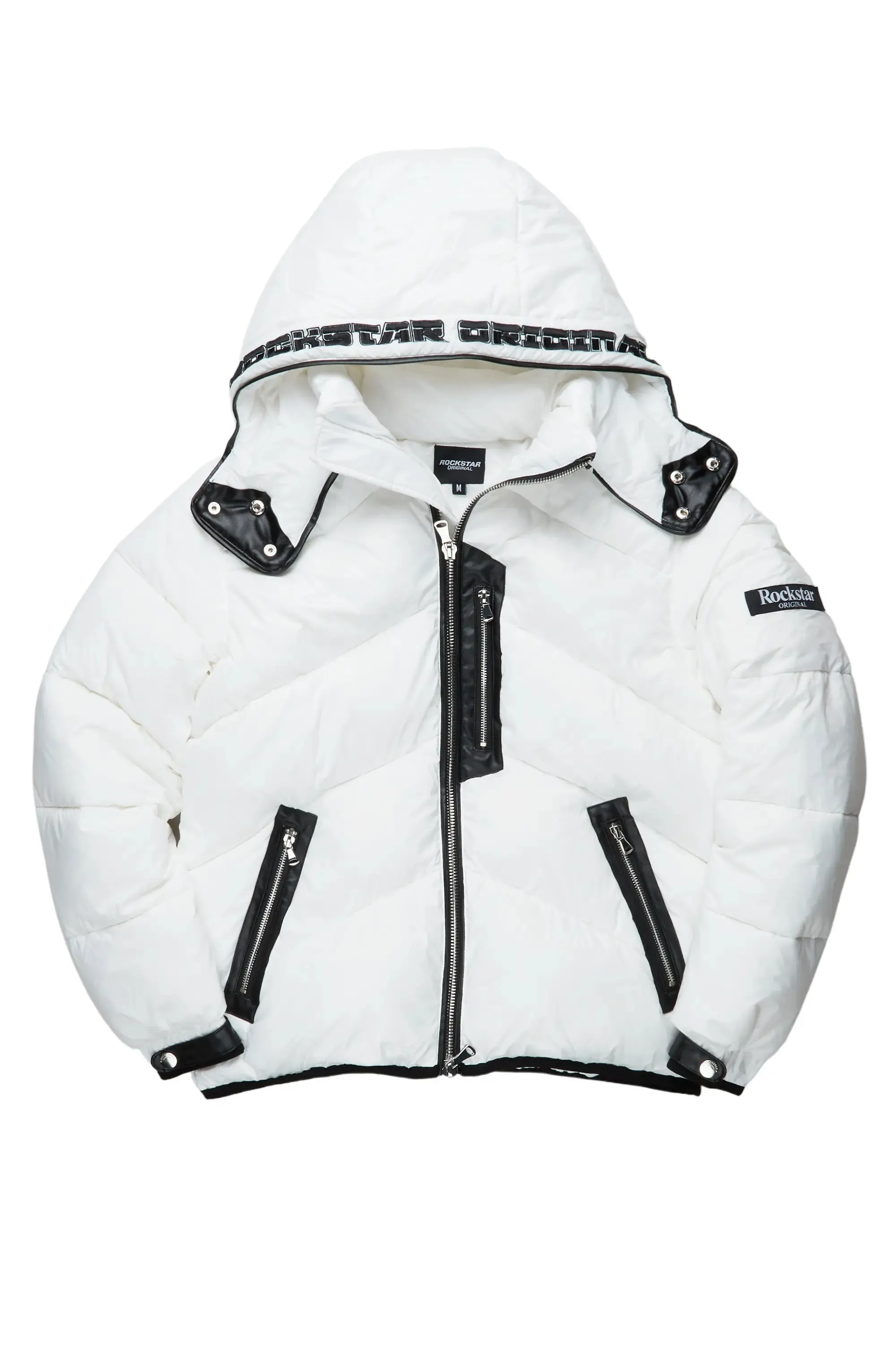 Ransom White Puffer Jacket sold by Rockstar Original product image thumbnail 2