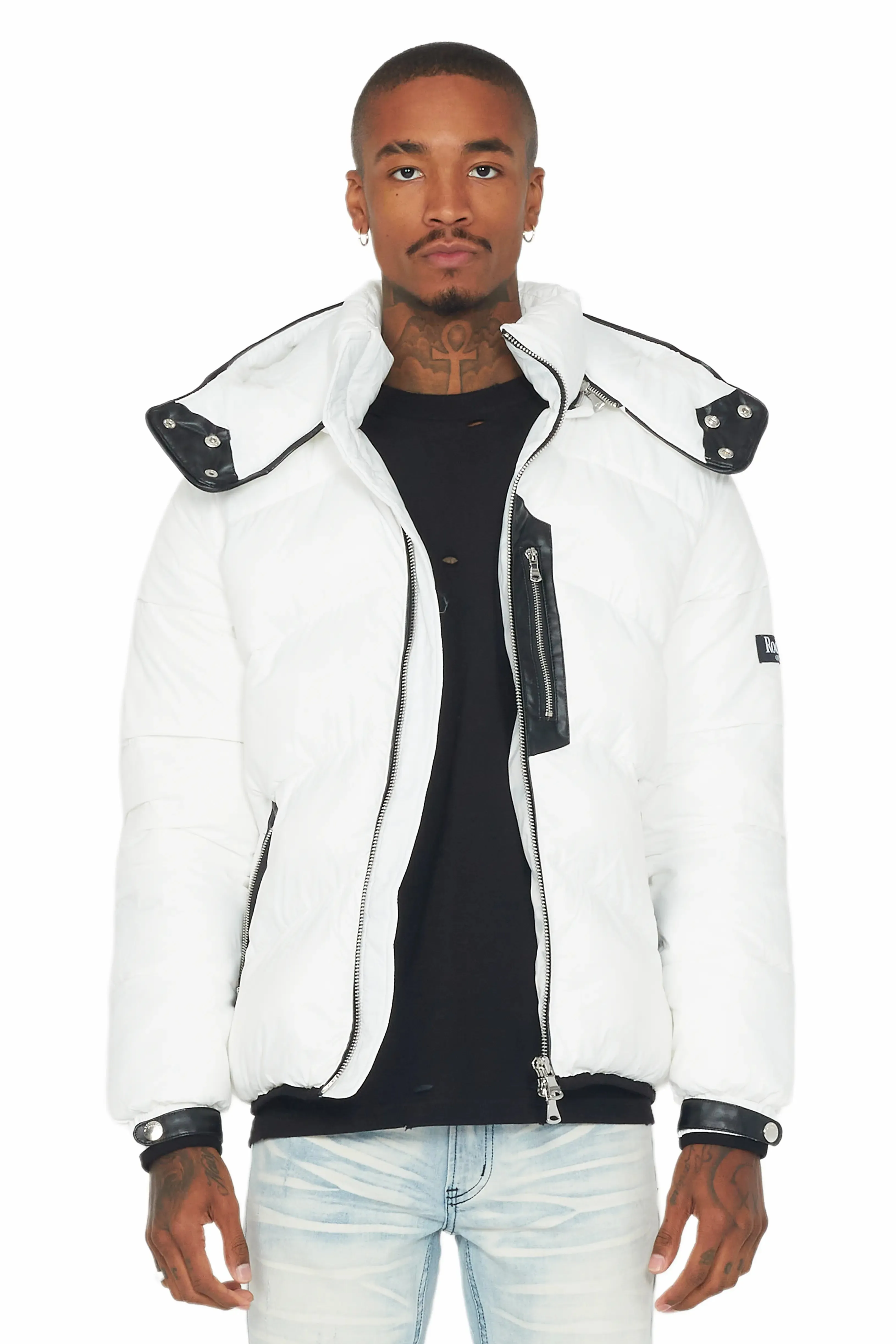 Ransom White Puffer Jacket sold by Rockstar Original