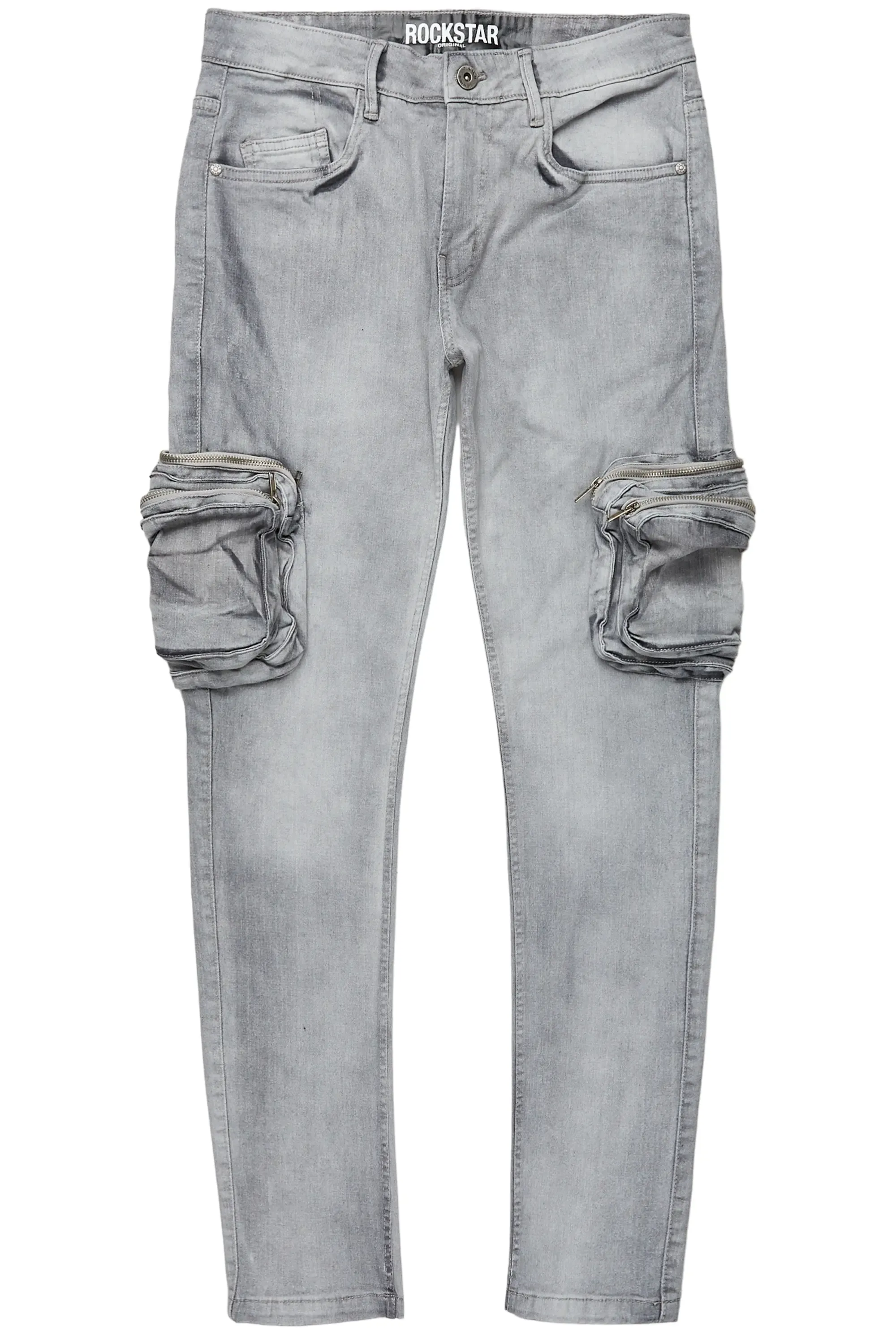 Falan Grey Skinny Fit Cargo Jean sold by Rockstar Original product image thumbnail 2
