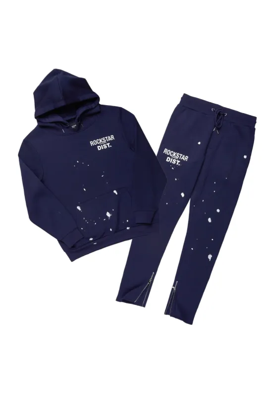 Raffer Navy Slim Fit Track Set sold by Rockstar Original