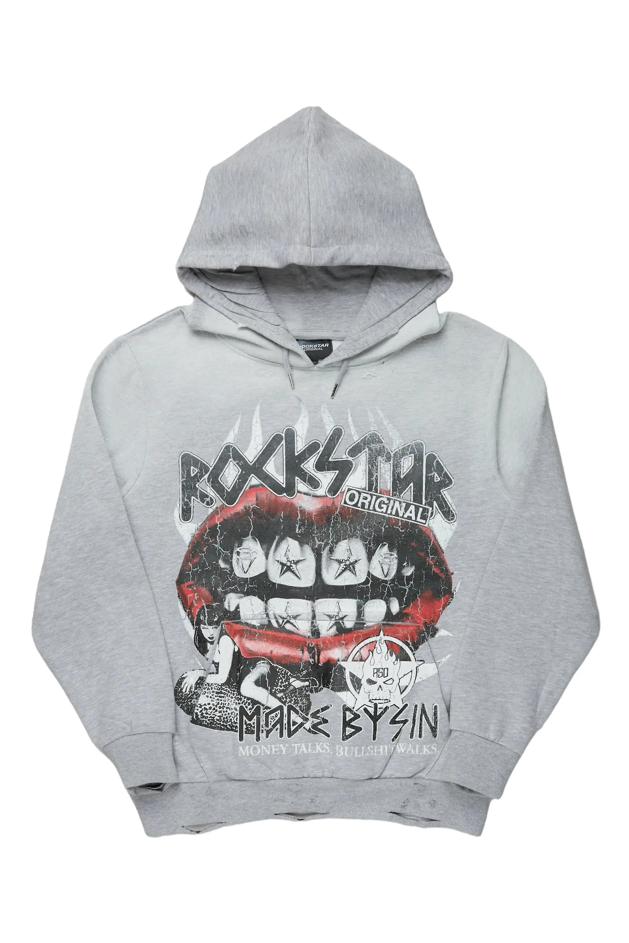 Gard Heather Grey Graphic Hoodie sold by Rockstar Original