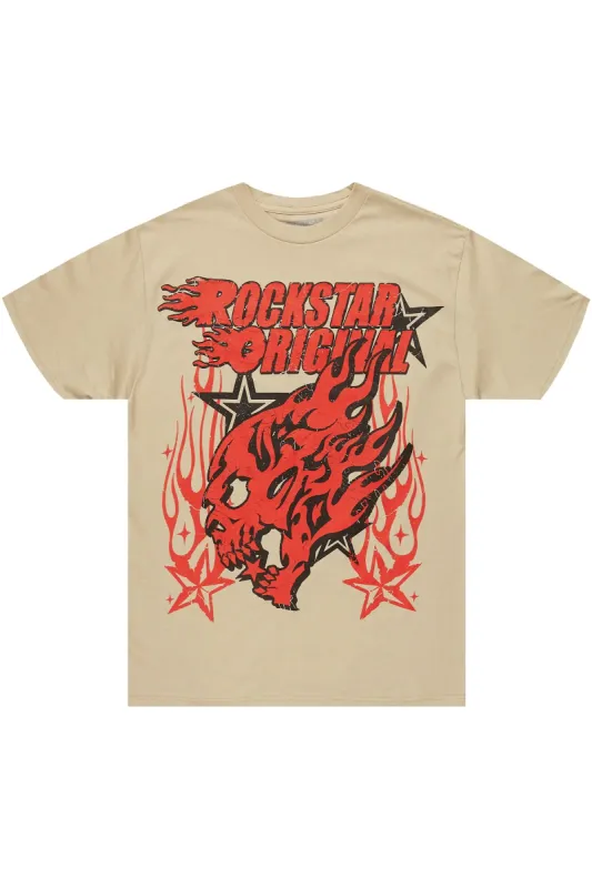 Smitty Beige Graphic T-Shirt sold by Rockstar Original