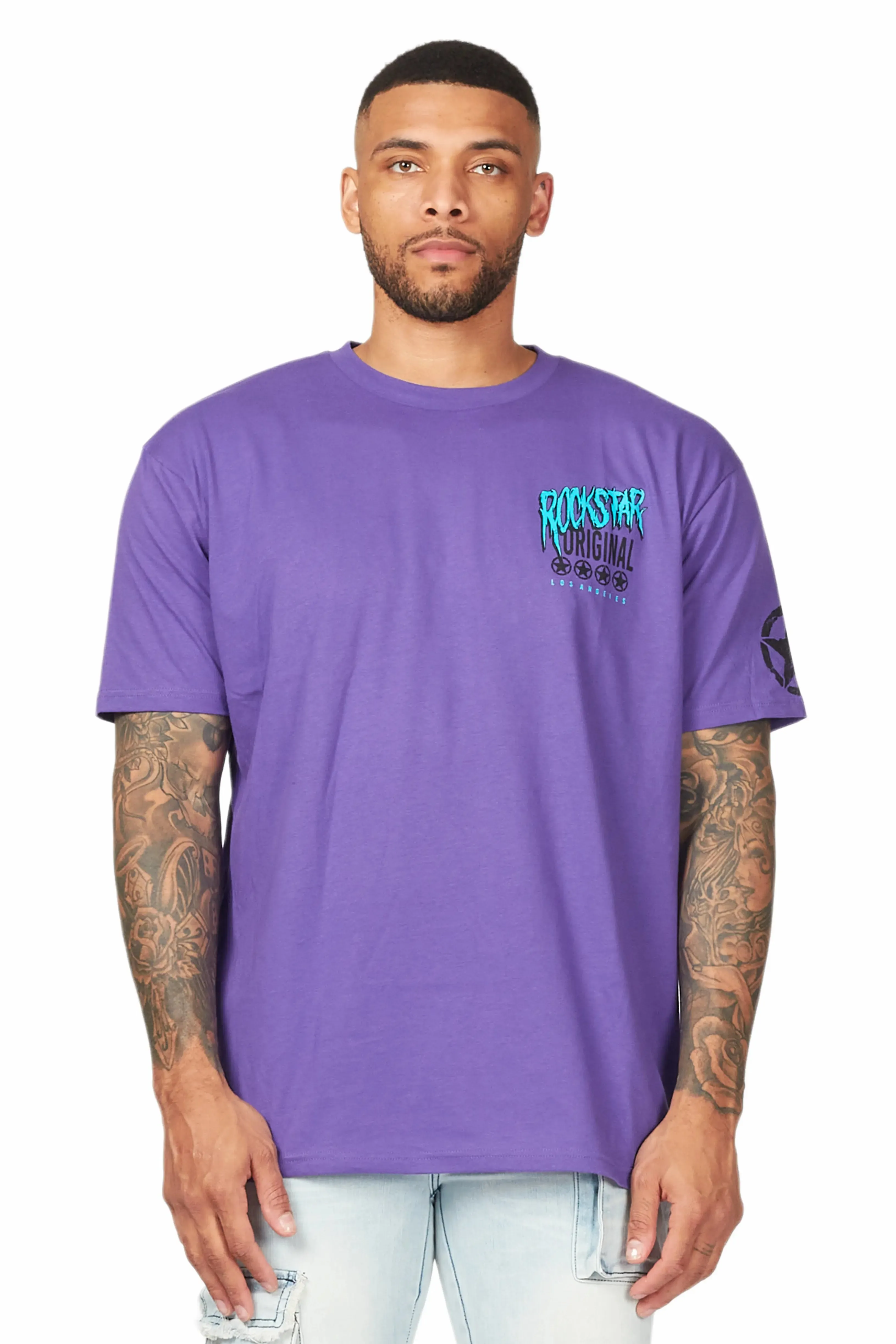 Wizzurd Purple Graphic T-Shirt sold by Rockstar Original product image thumbnail 4