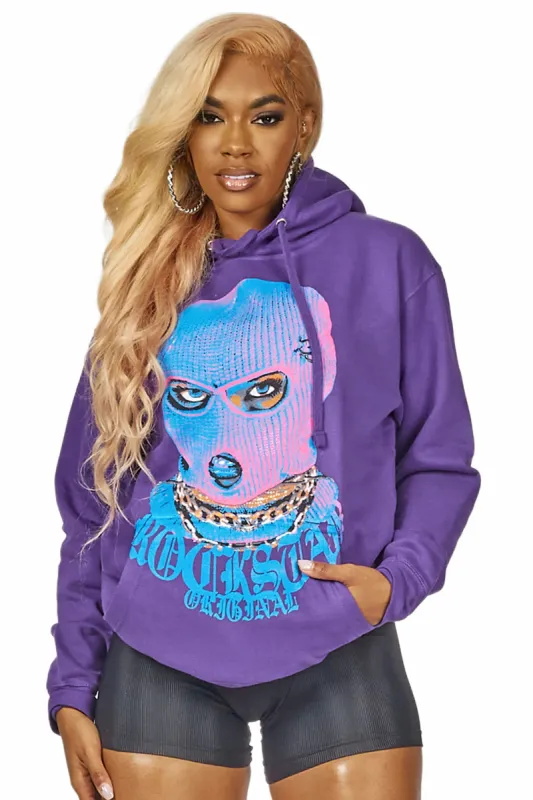 Catch Her Purple Oversized Hoodie sold by Rockstar Original