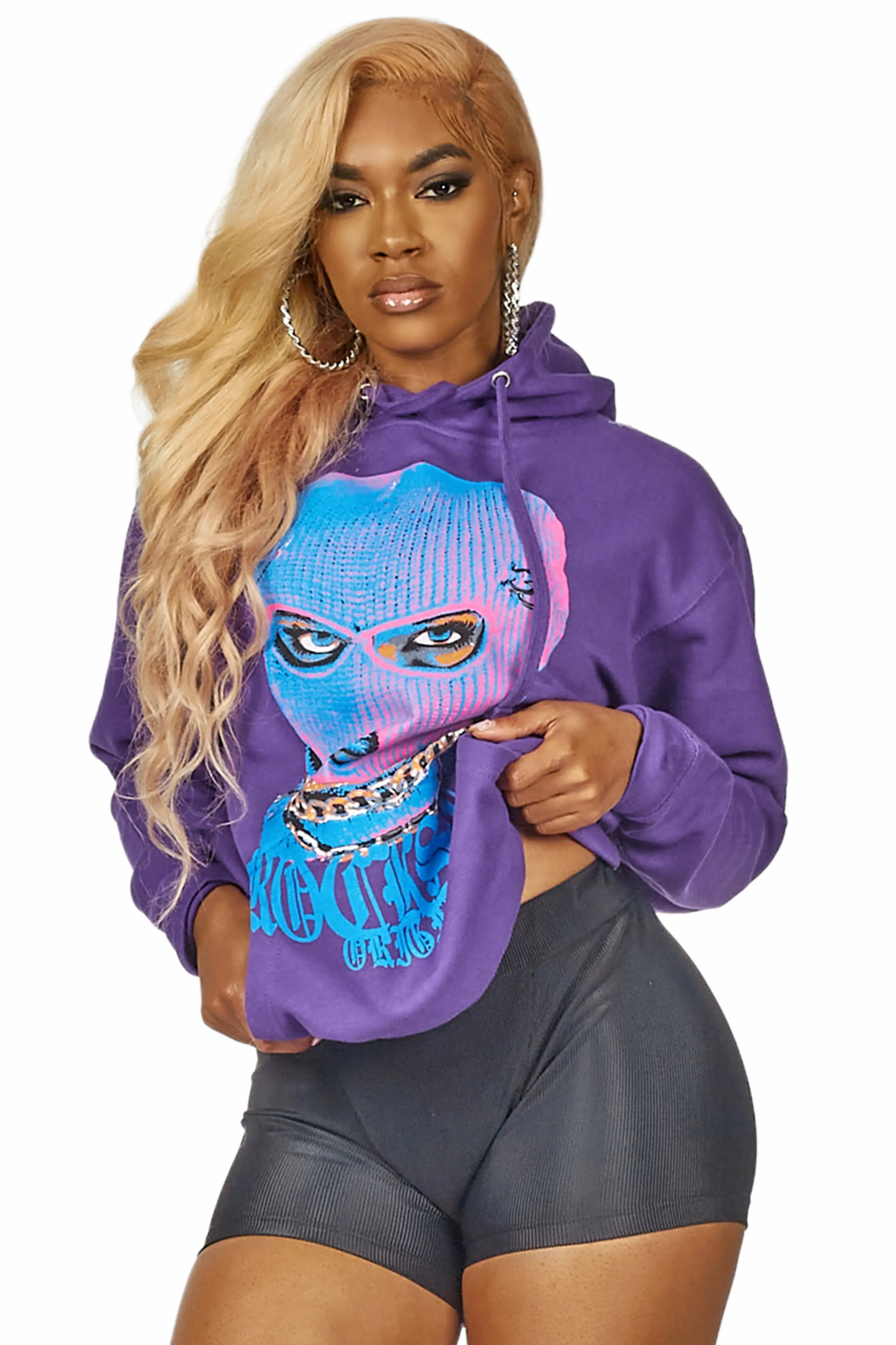 Catch Her Purple Oversized Hoodie sold by Rockstar Original product image thumbnail 2
