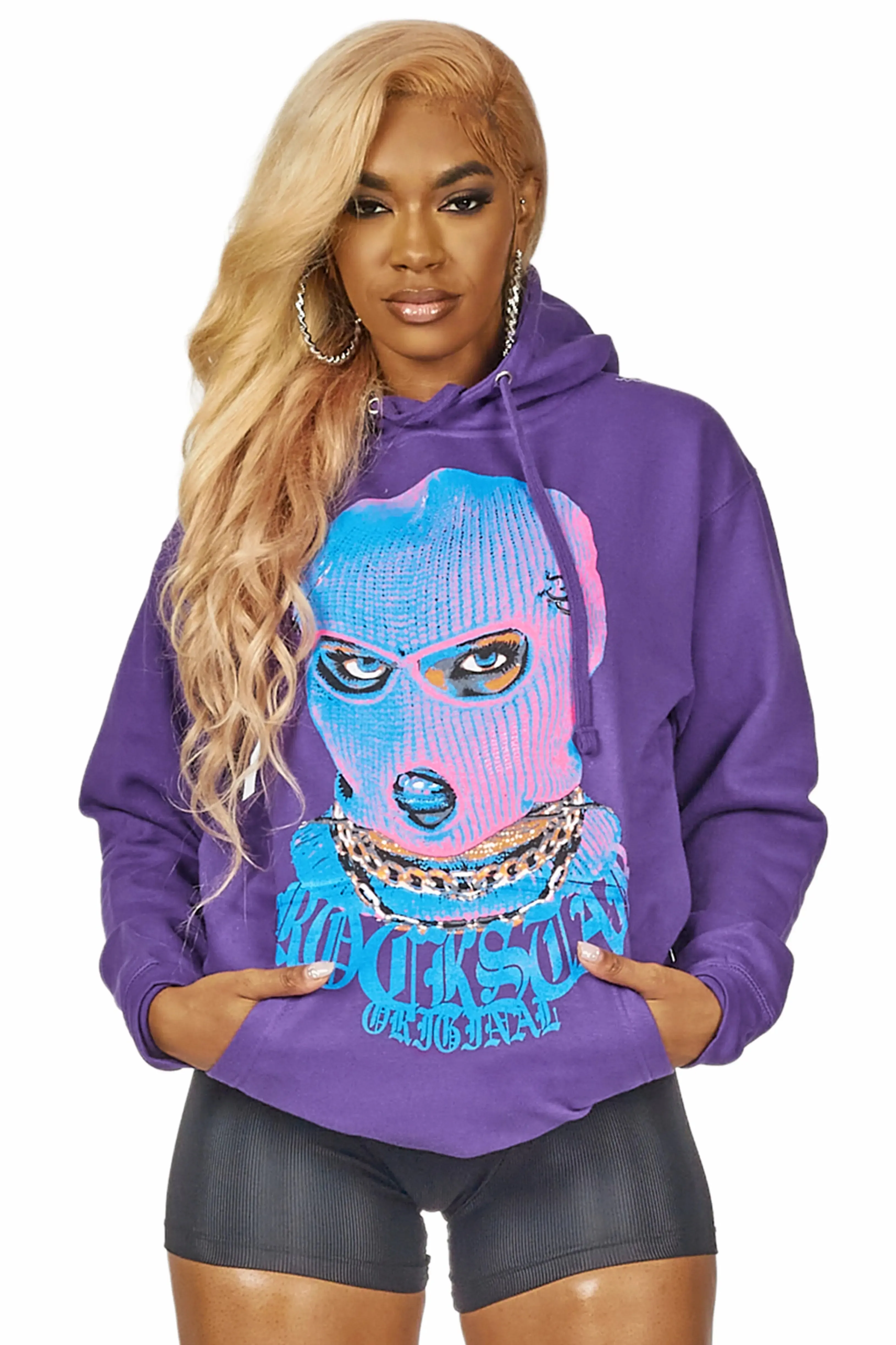 Catch Her Purple Oversized Hoodie sold by Rockstar Original product image thumbnail 4