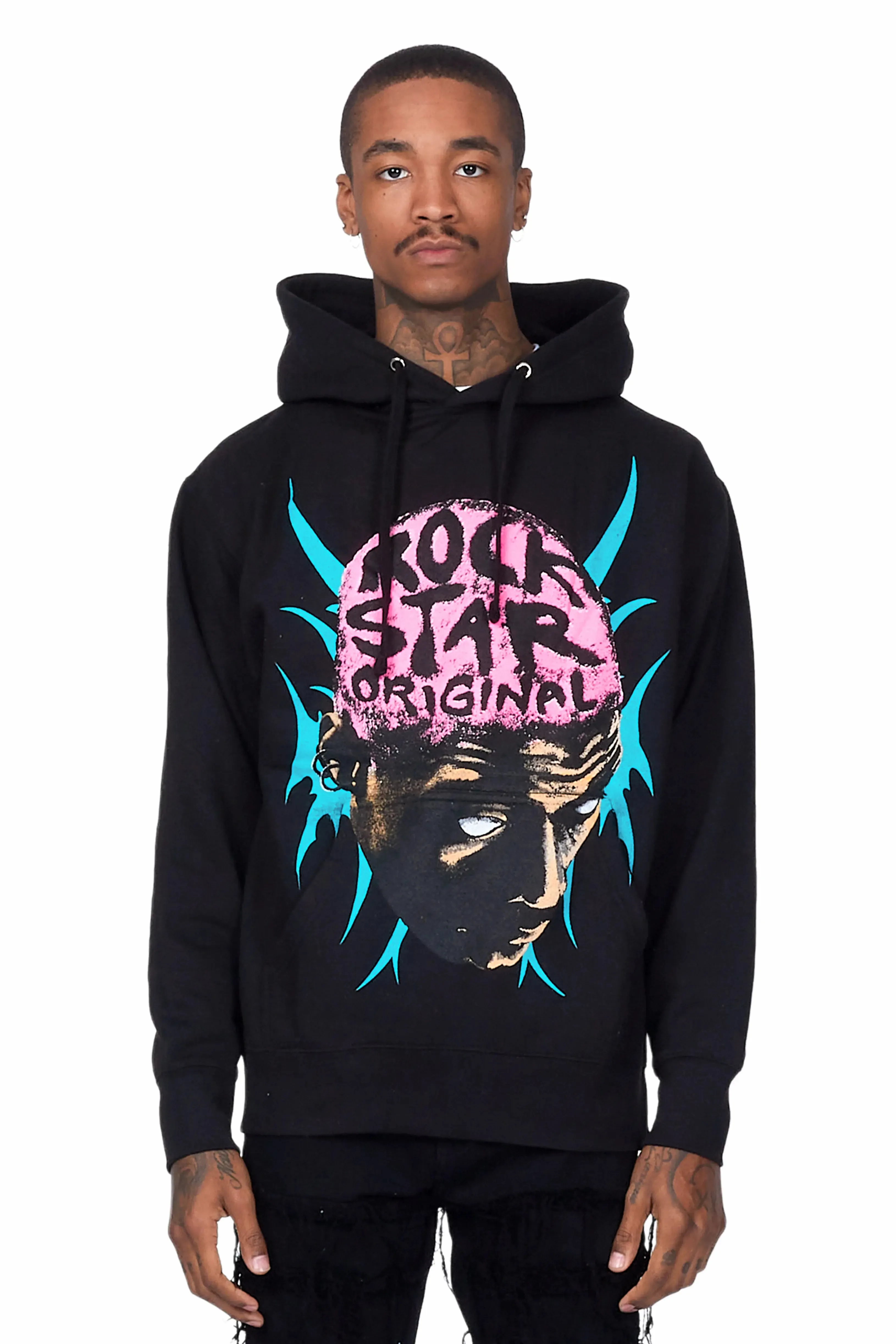 Weave Black Graphic Hoodie sold by Rockstar Original