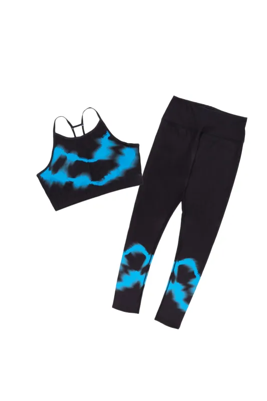 Wavy-C Black/Blue Airbrushed Active Set sold by Rockstar Original