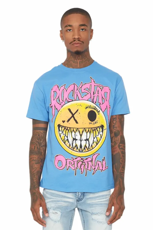 Fraust Blue Graphic T-Shirt sold by Rockstar Original