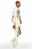 Lucy Tan/Black Hoodie/Stacked Flare Pant Track Set sold by Rockstar Original