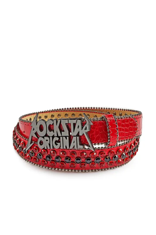 Blaze Rockstar Red/Black Logo Belt sold by Rockstar Original