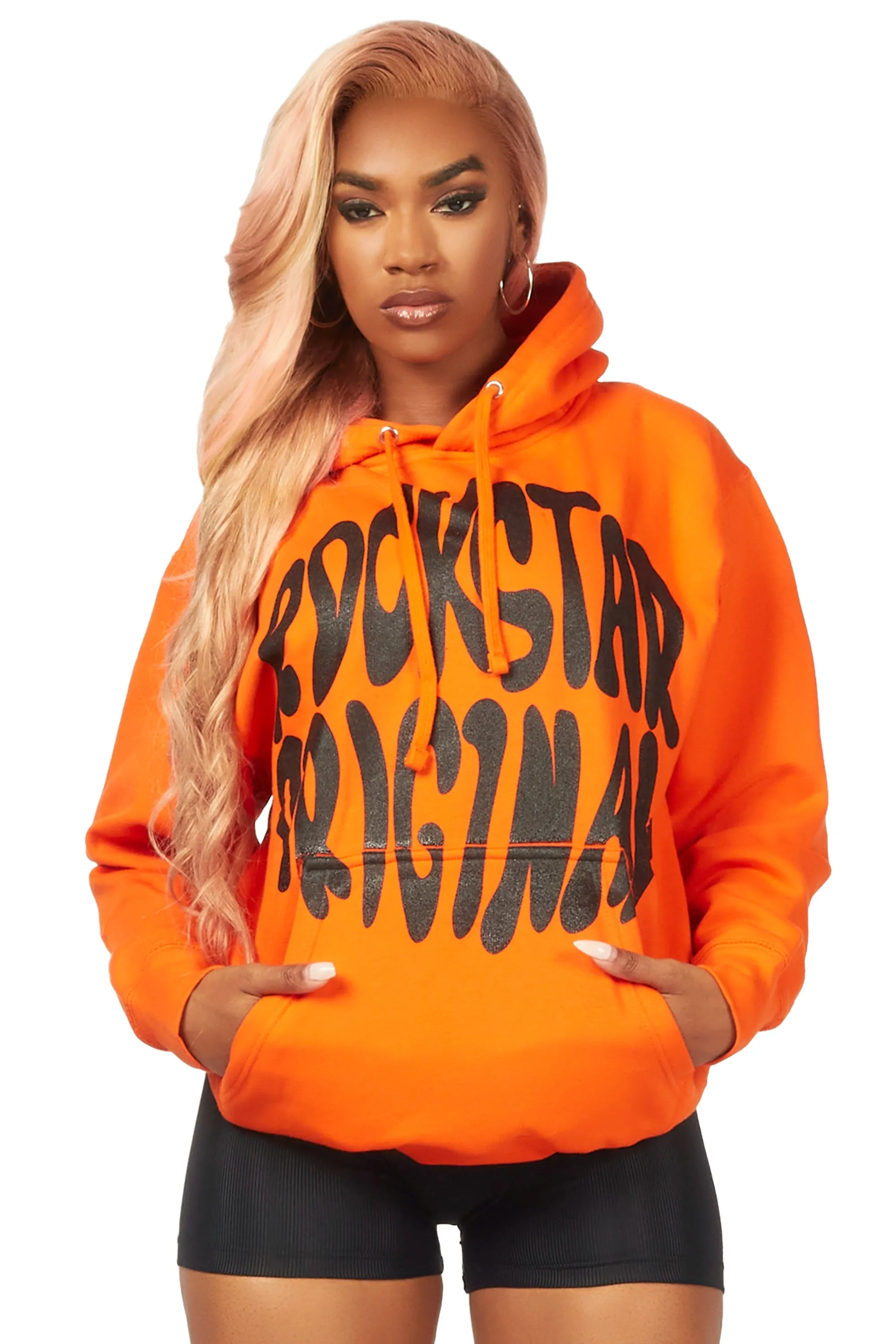 Maynor Orange Oversized Hoodie sold by Rockstar Original