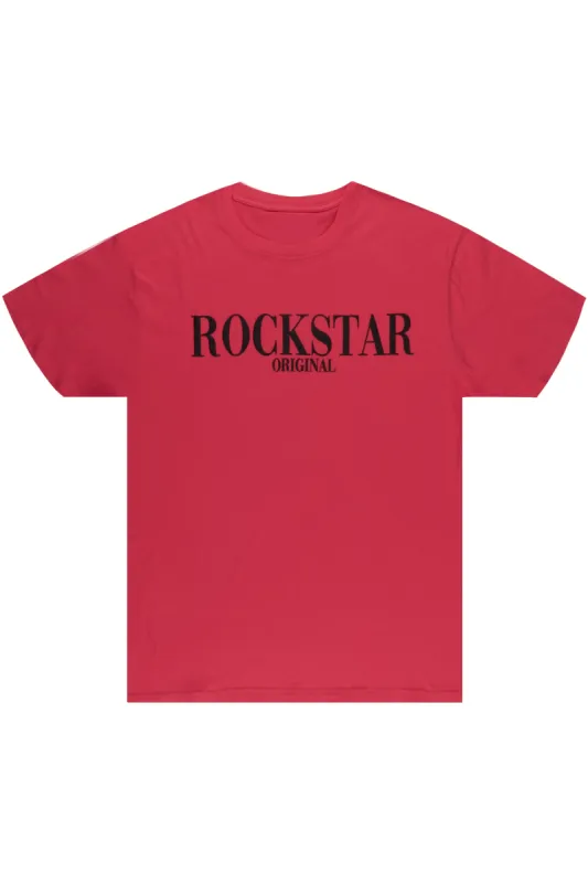 Octavio Printed T-Shirt-Magenta/Black sold by Rockstar Original