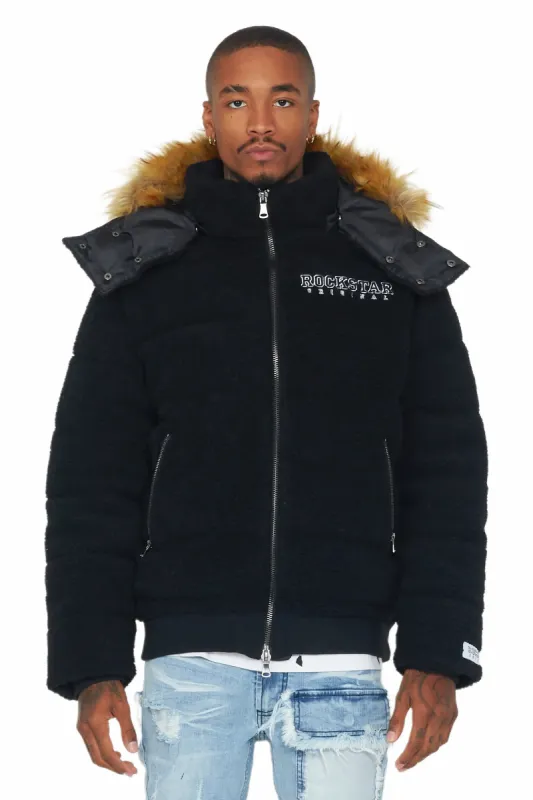 Sarvesh Black Puffer Jacket sold by Rockstar Original