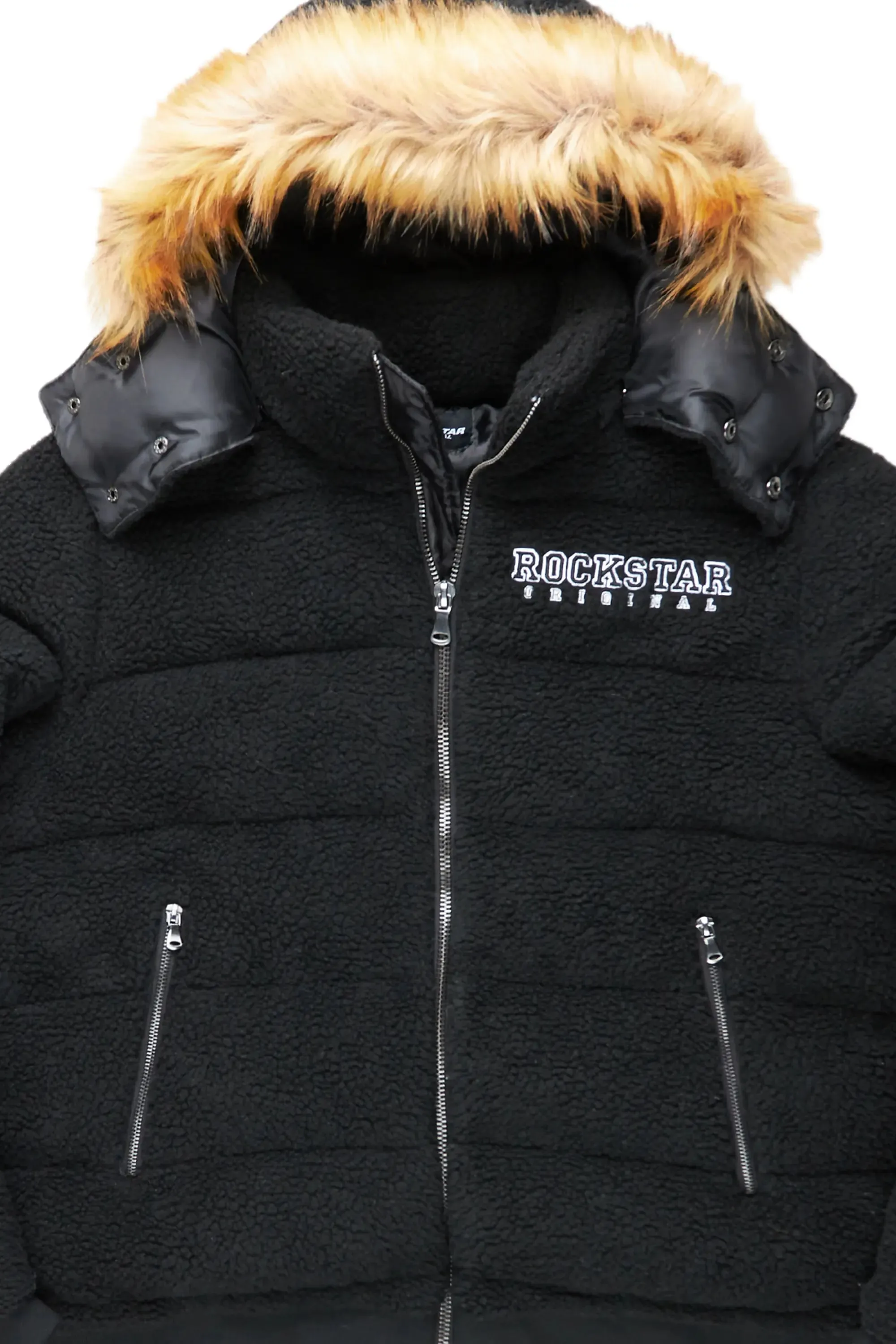 Sarvesh Black Puffer Jacket sold by Rockstar Original product image thumbnail 4