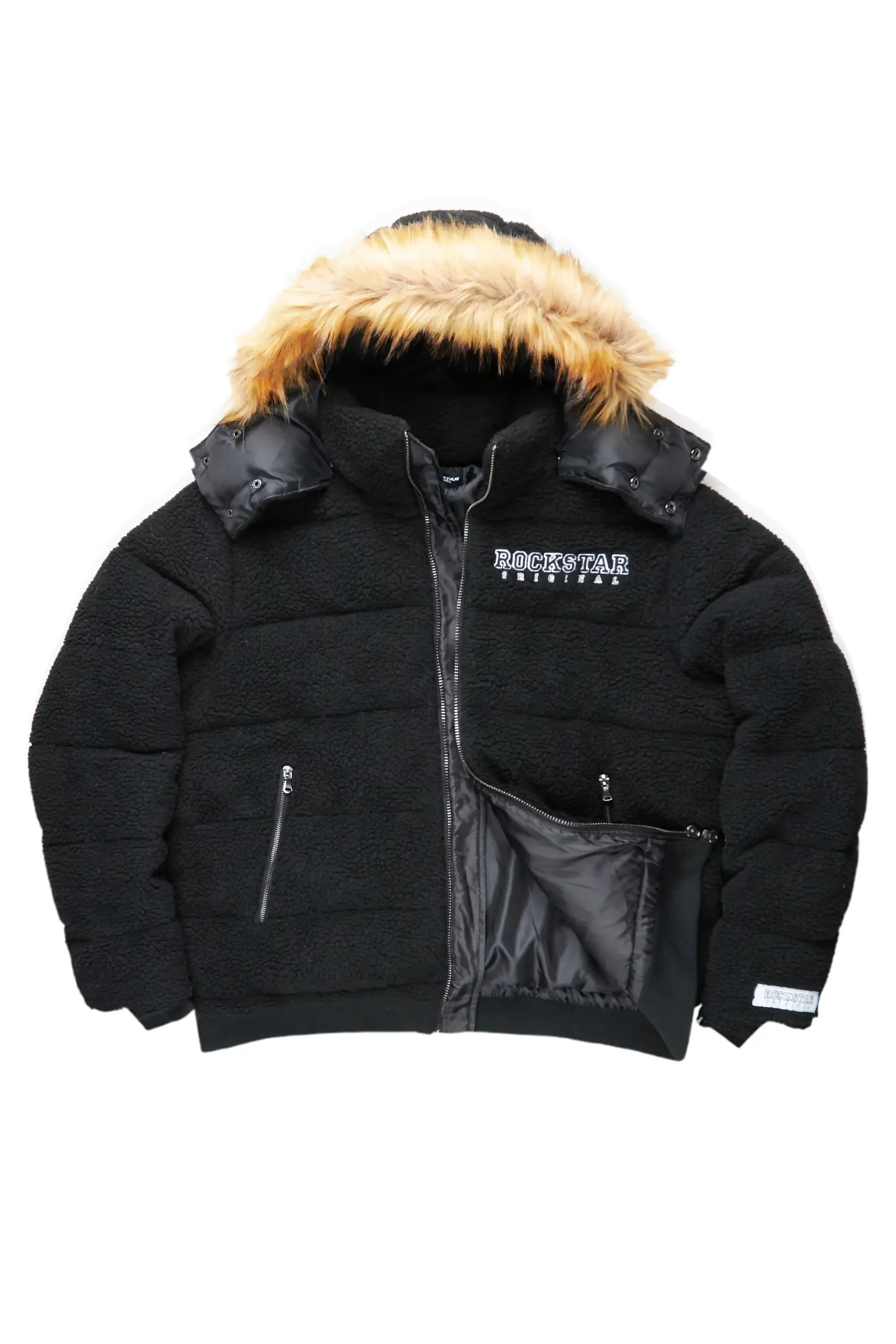Sarvesh Black Puffer Jacket sold by Rockstar Original product image thumbnail 3