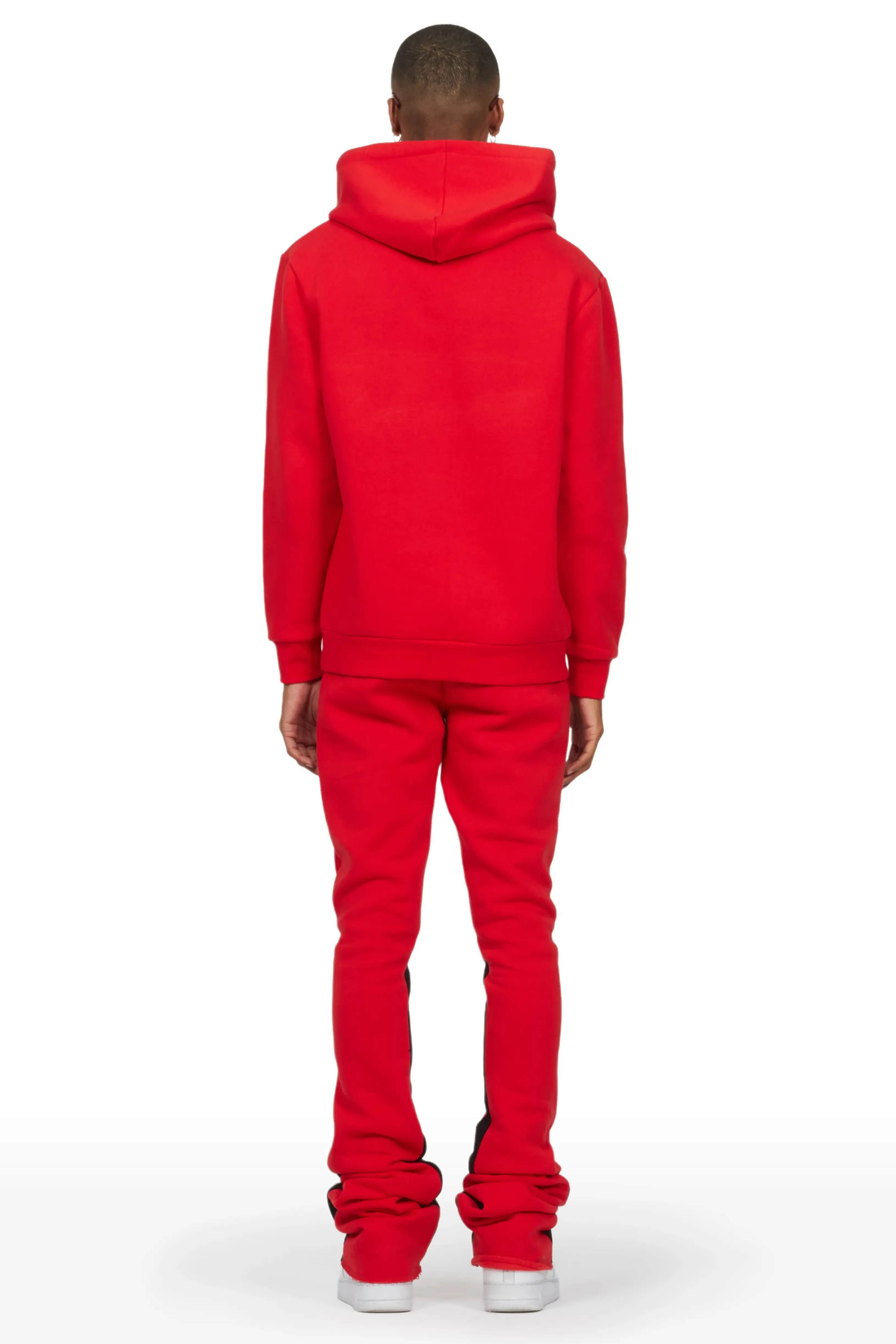 Raffer Red Hoodie/Super Stacked Flare Pant Set sold by Rockstar Original product image thumbnail 5