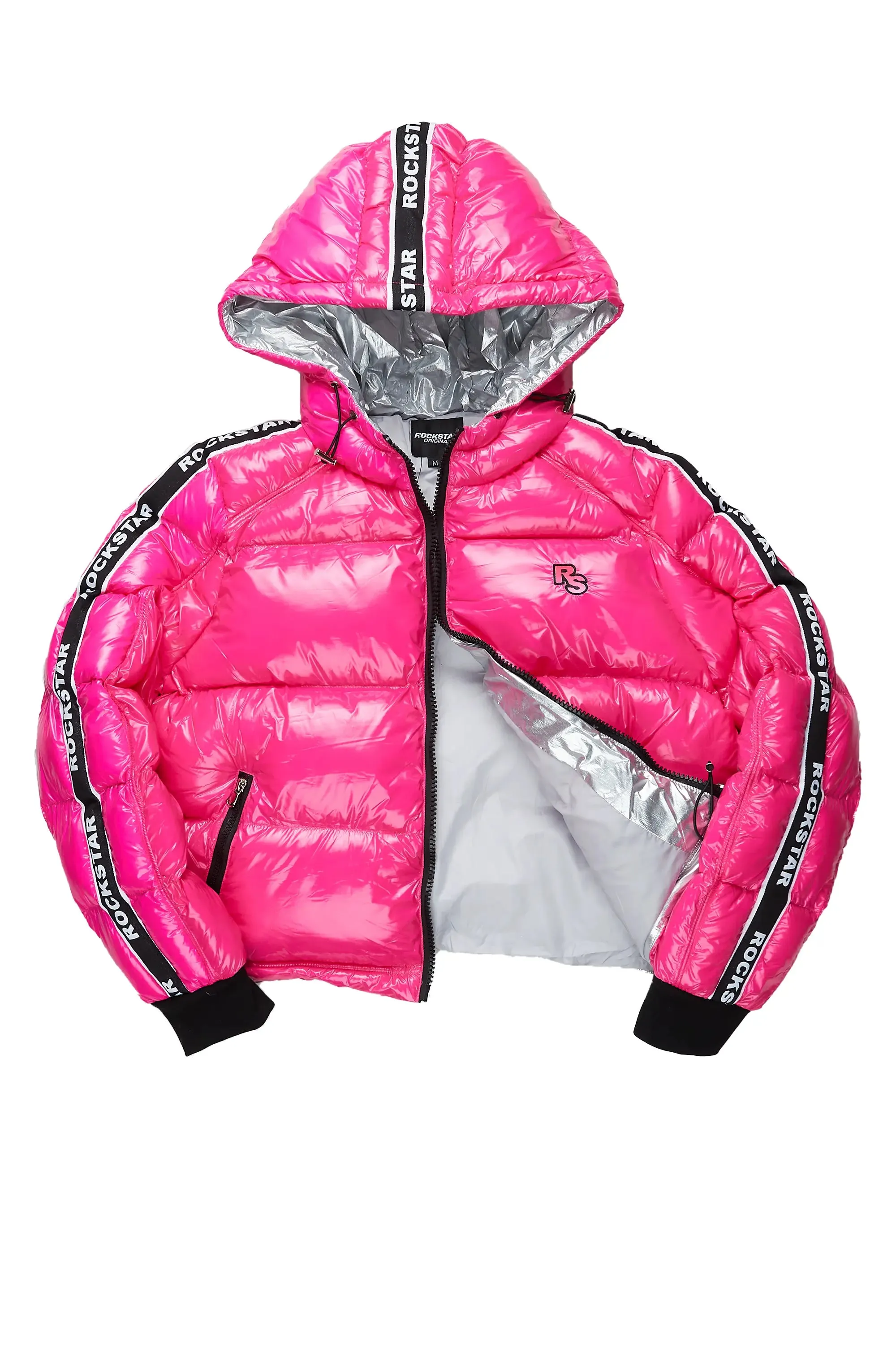Jackey Hot Pink Puffer Jacket sold by Rockstar Original product image thumbnail 2