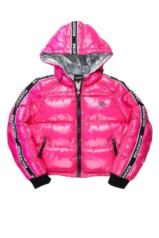 Jackey Hot Pink Puffer Jacket sold by Rockstar Original