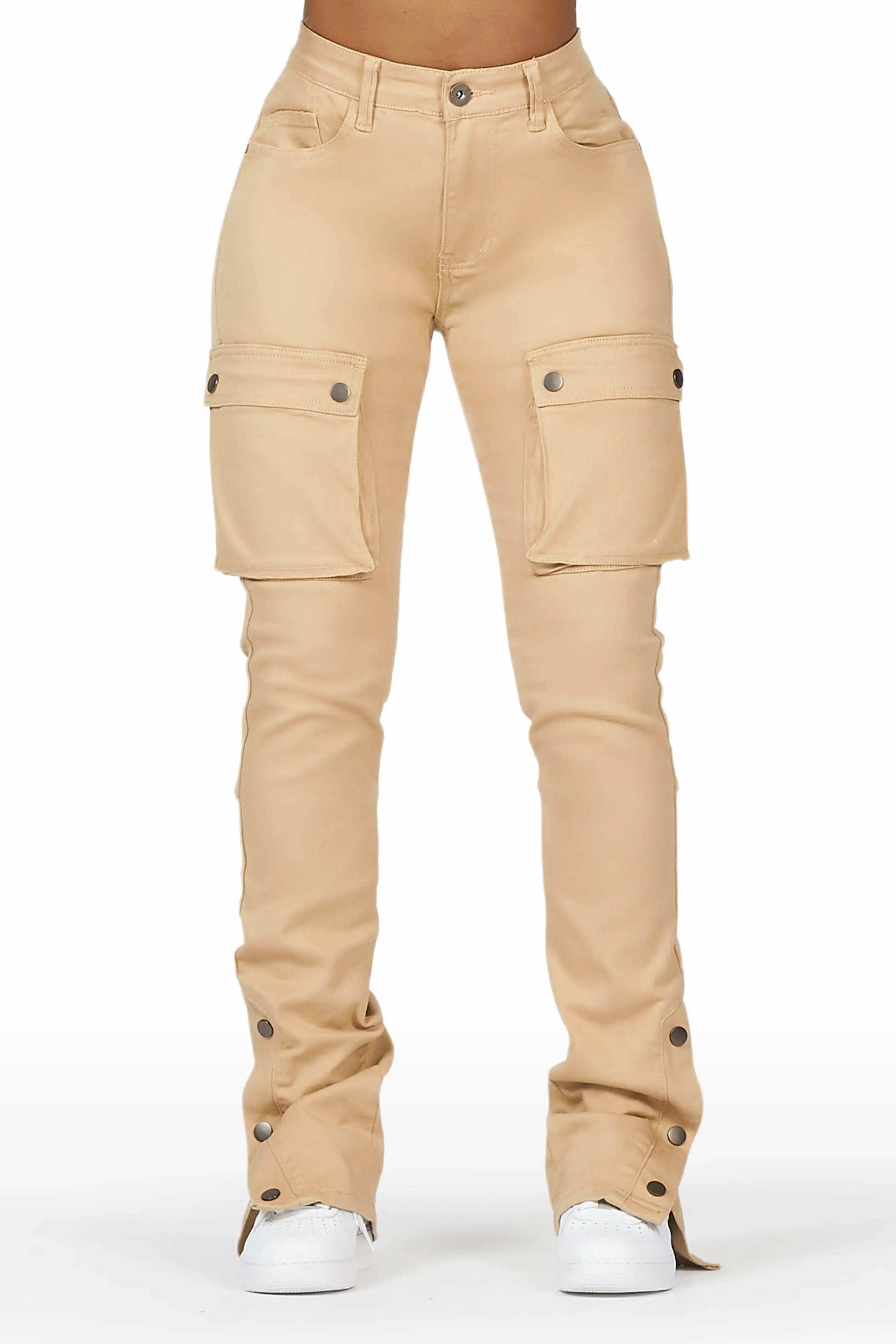 Kathryn Tan Stacked Flare Jean sold by Rockstar Original